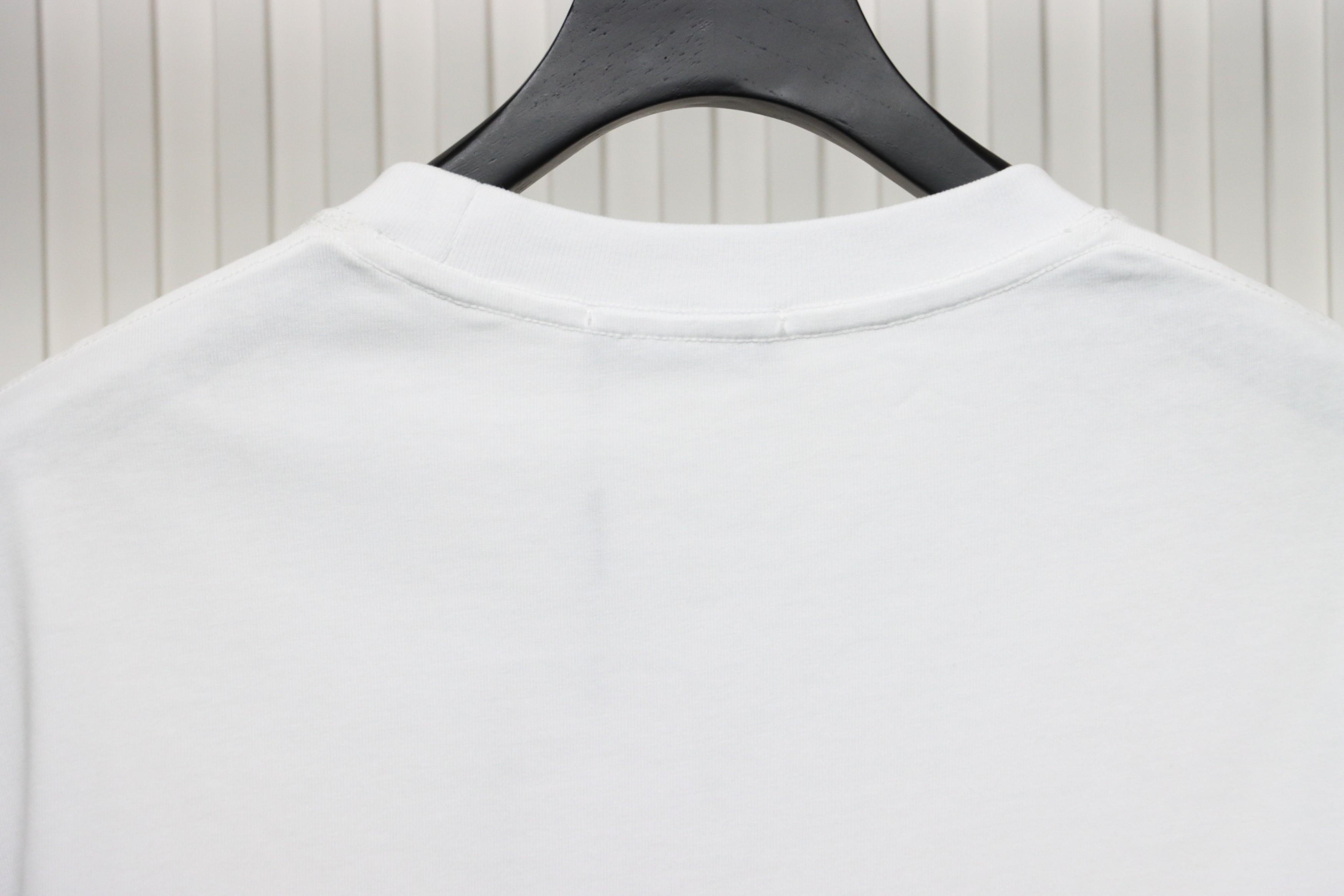 Balenciaga 24ss 3D Glue Graffiti Double B Letter Printed Short Sleeves White