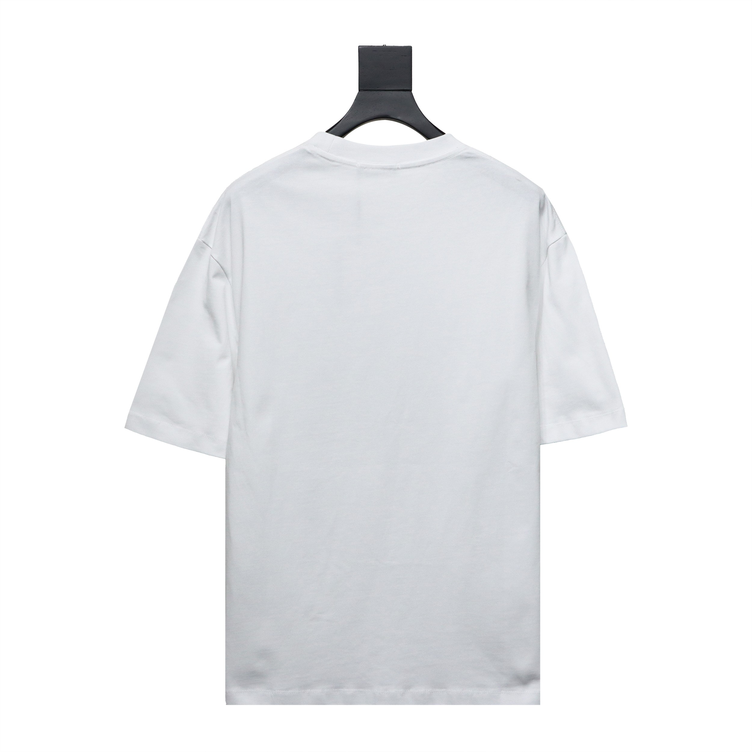 Balenciaga 24ss 3D Glue Graffiti Double B Letter Printed Short Sleeves White