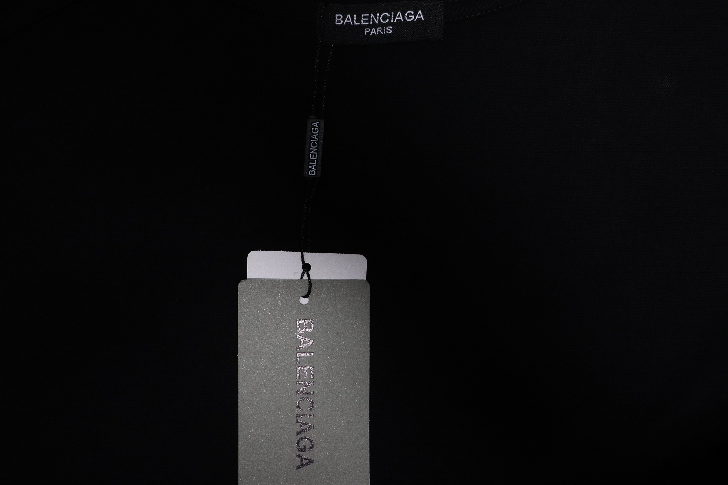 Balenciaga 24ss 3D Letter Print Short Sleeves Black