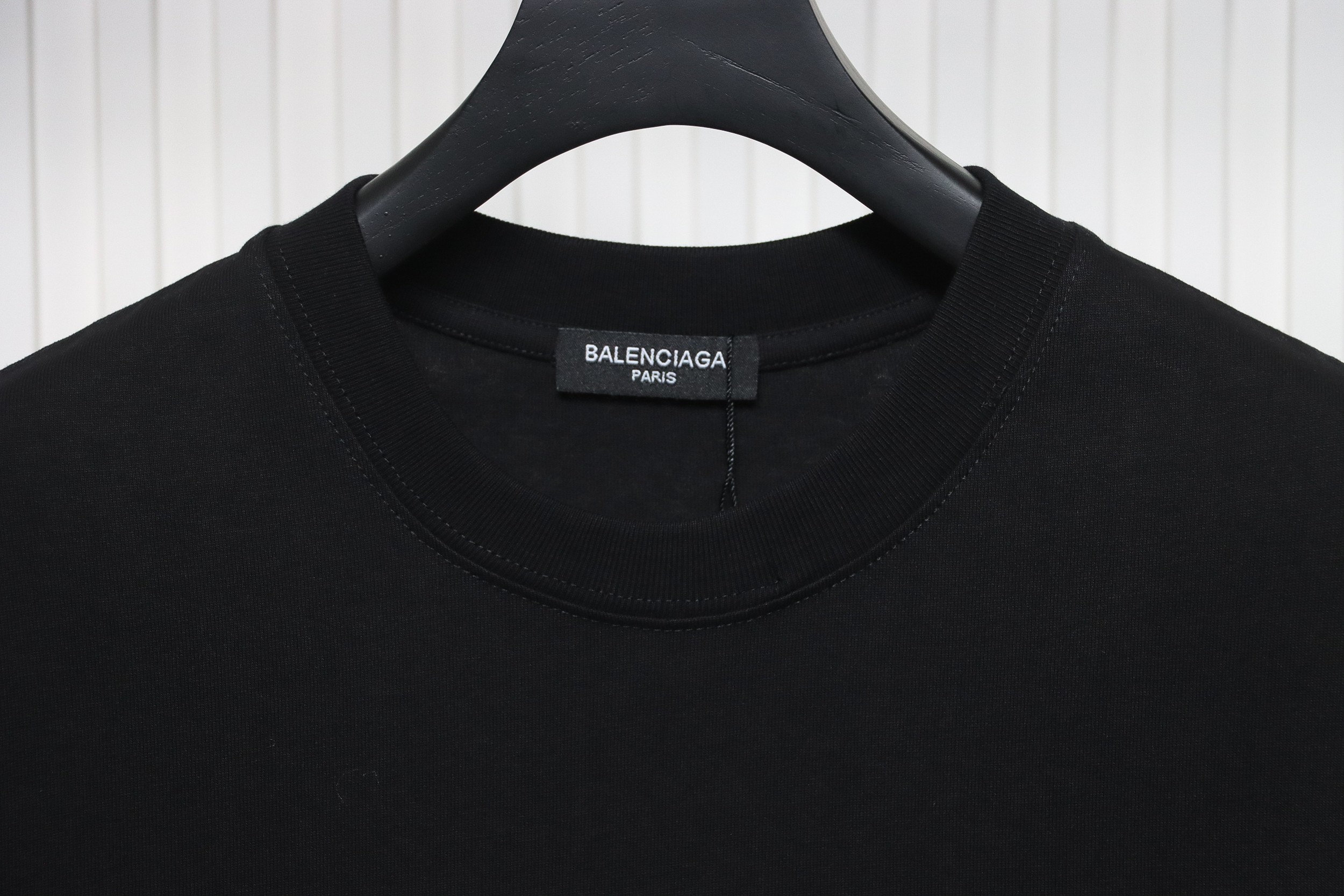Balenciaga 24ss 3D Letter Print Short Sleeves Black