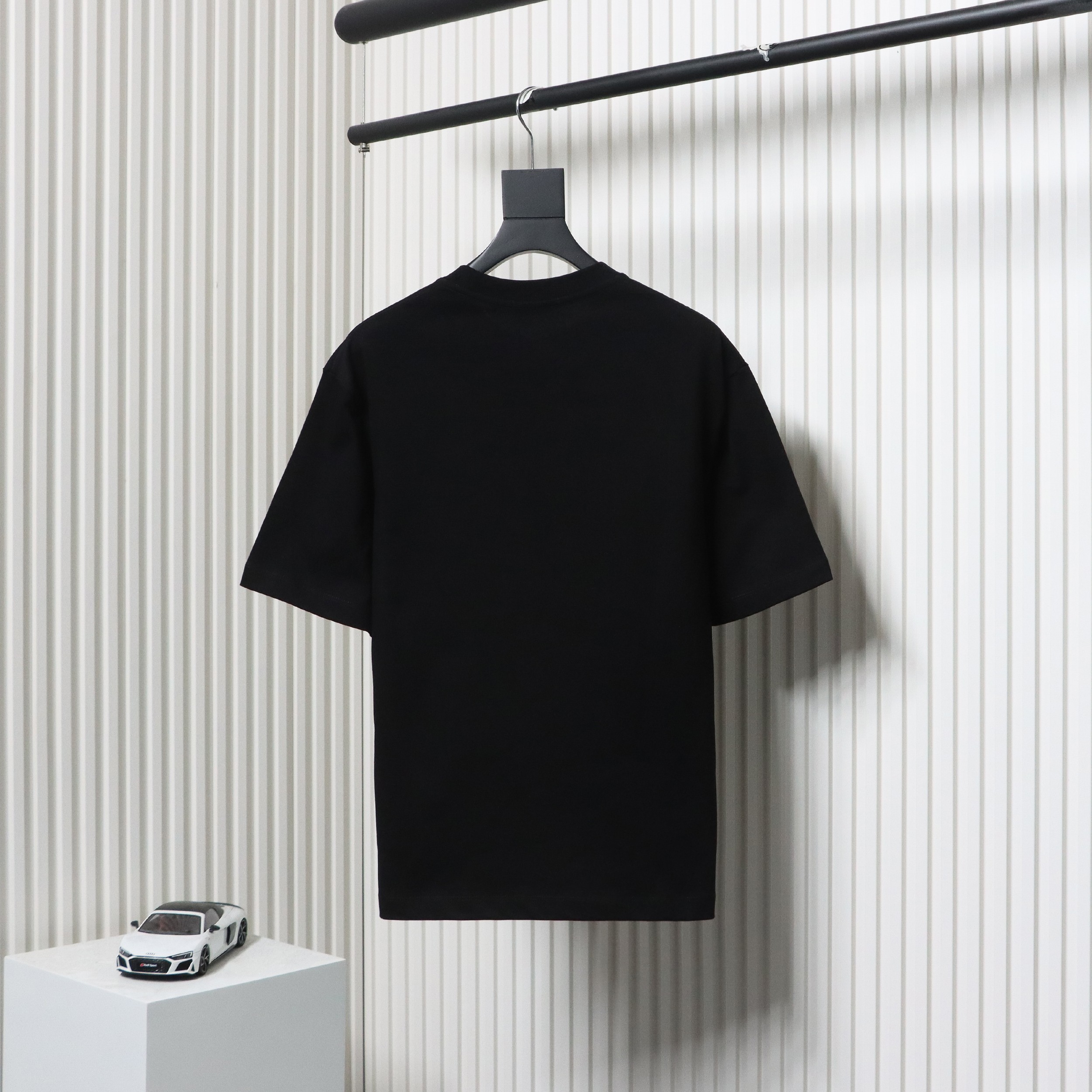Balenciaga 24ss 3D Letter Print Short Sleeves Black