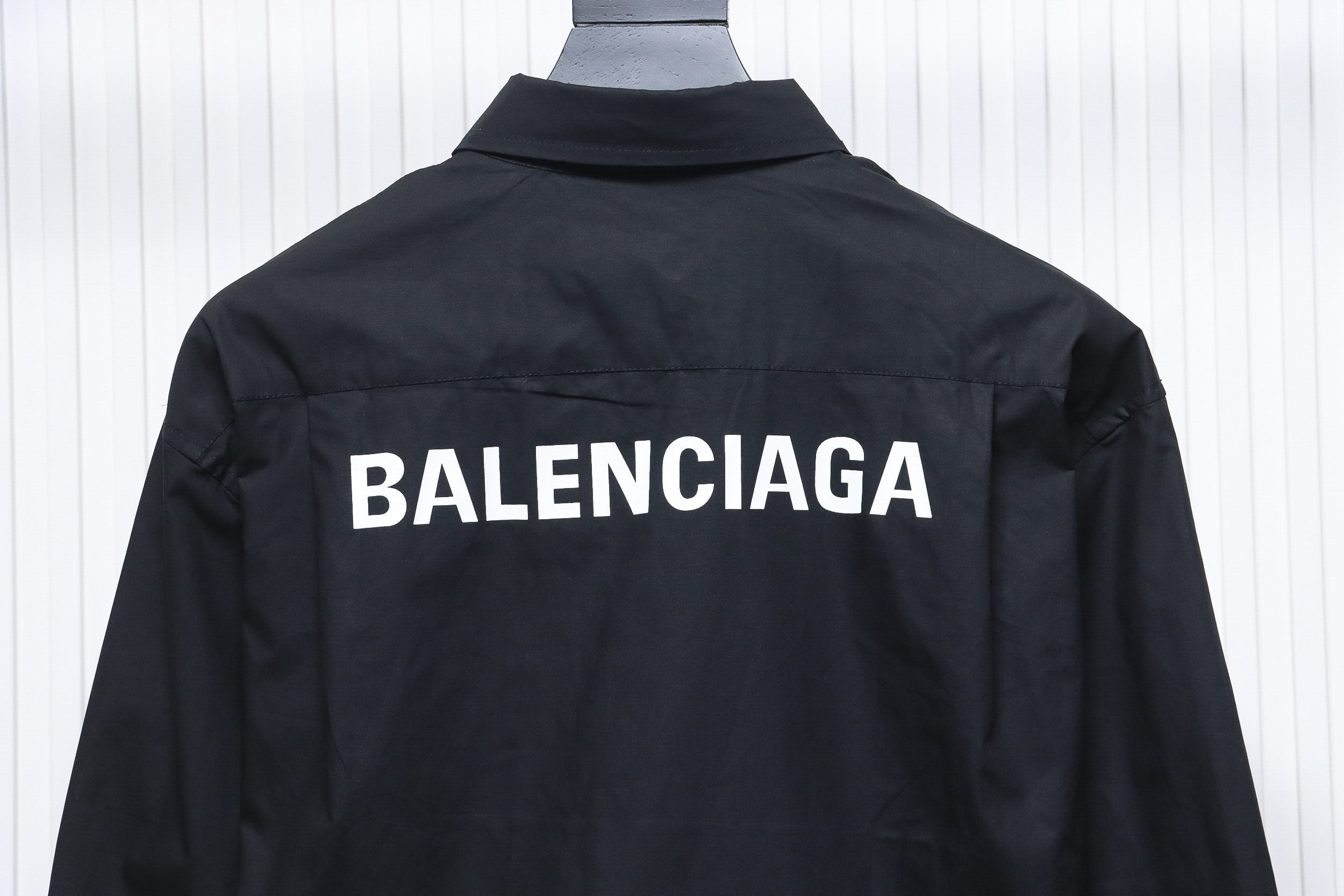 Balenciaga 24ss Back Lettering Print Shirt Black