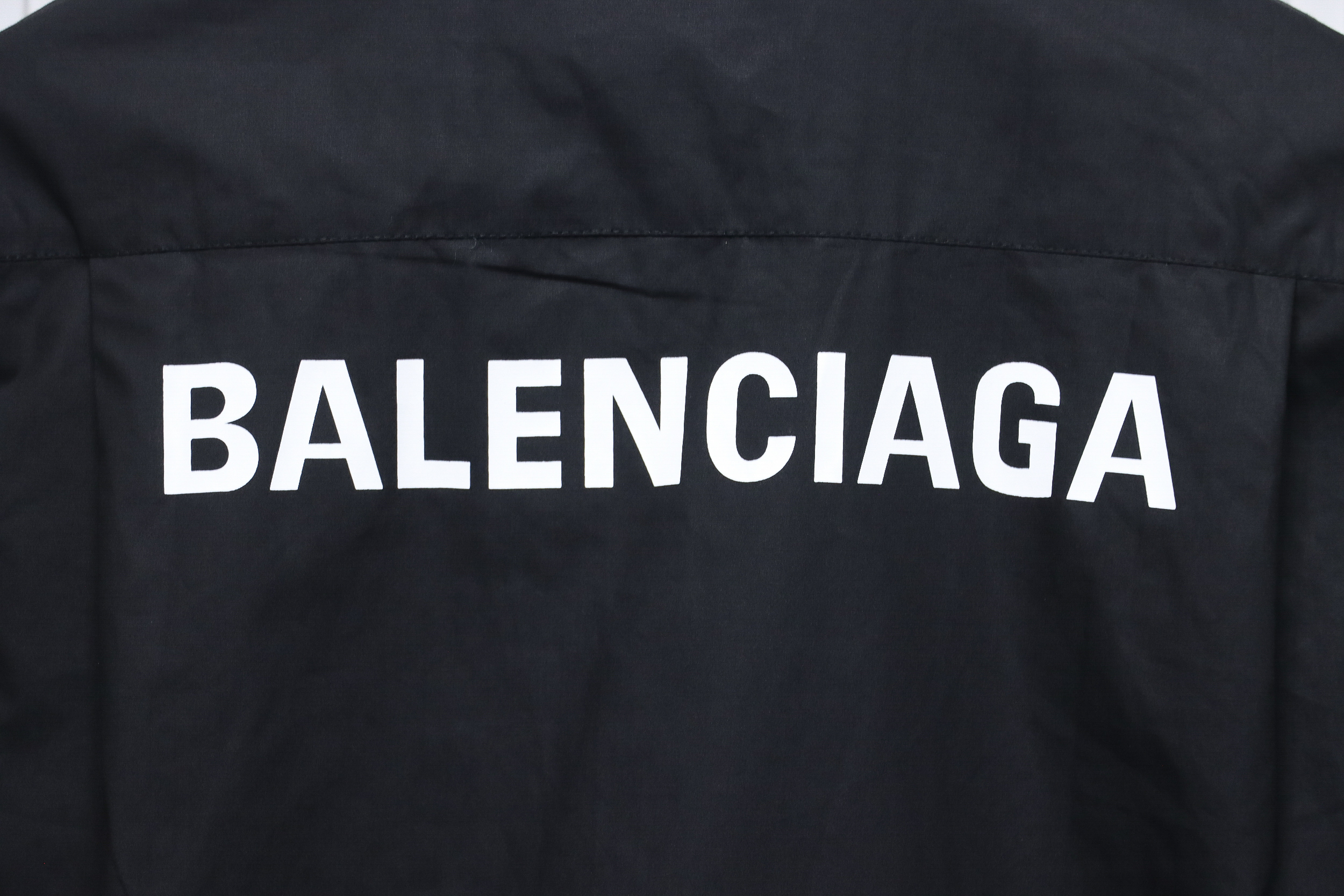 Balenciaga 24ss Back Lettering Print Shirt Black