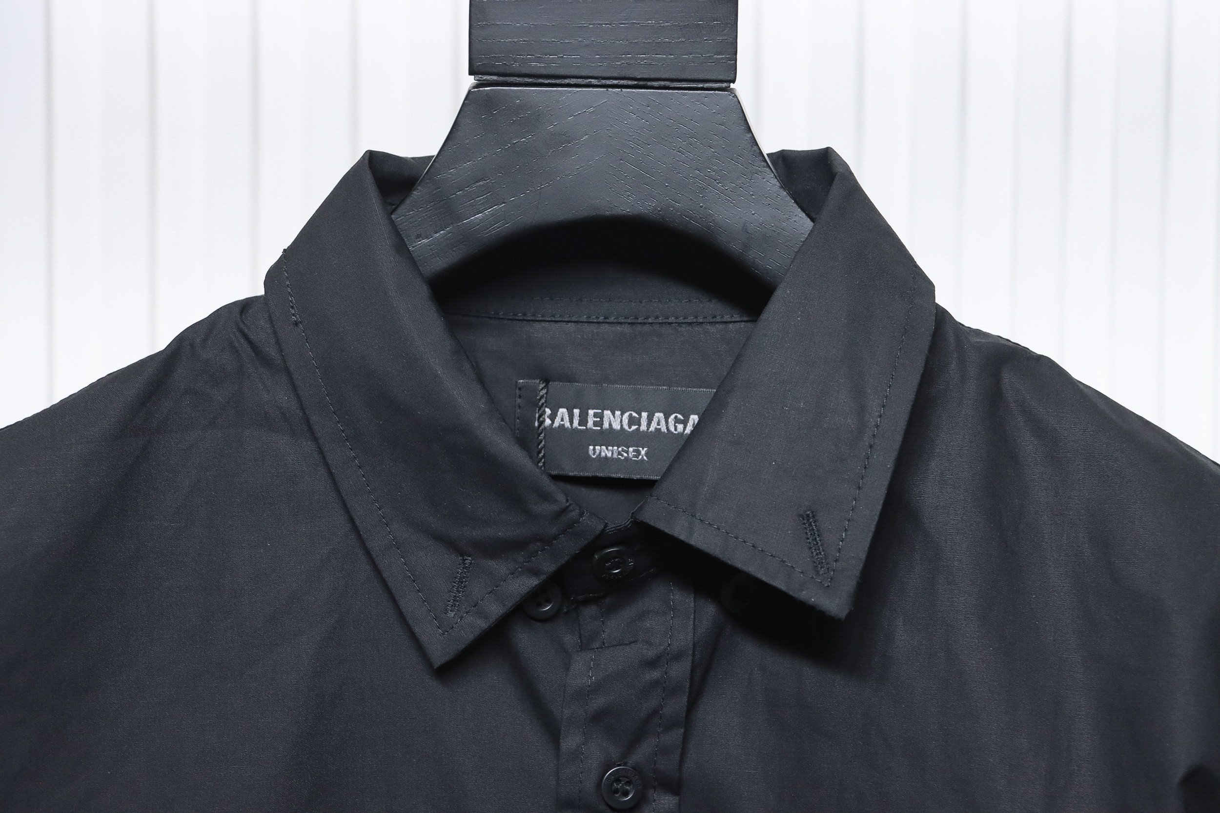 Balenciaga 24ss Back Lettering Print Shirt Black