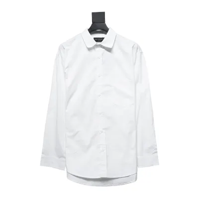 Balenciaga 24ss Back Lettering Print Shirt White 01