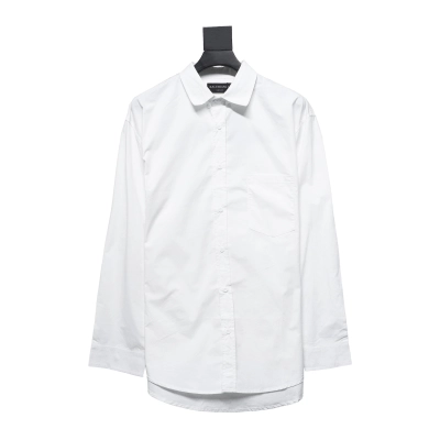 Balenciaga 24ss Back Lettering Print Shirt White 01