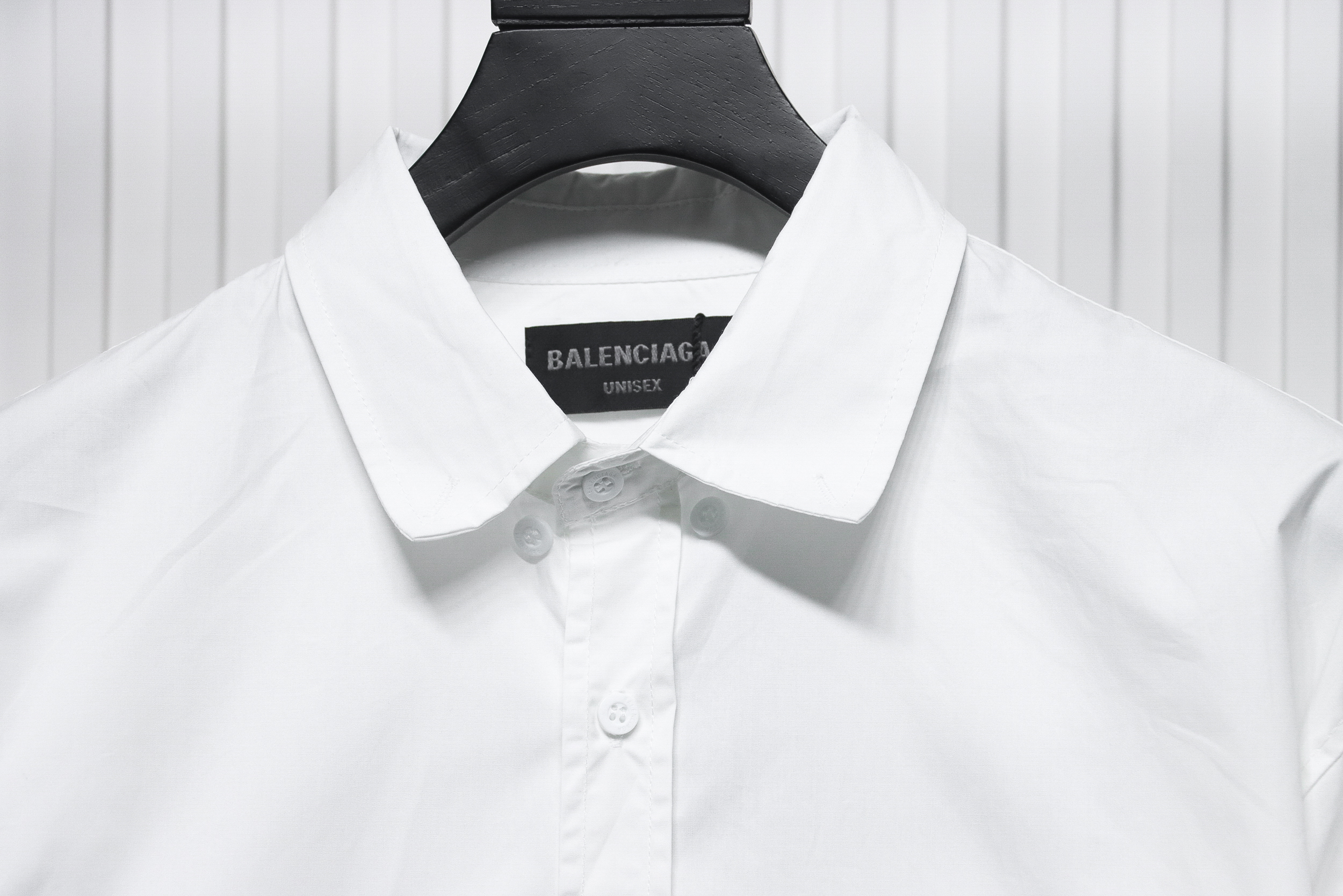 Balenciaga 24ss Back Lettering Print Shirt White