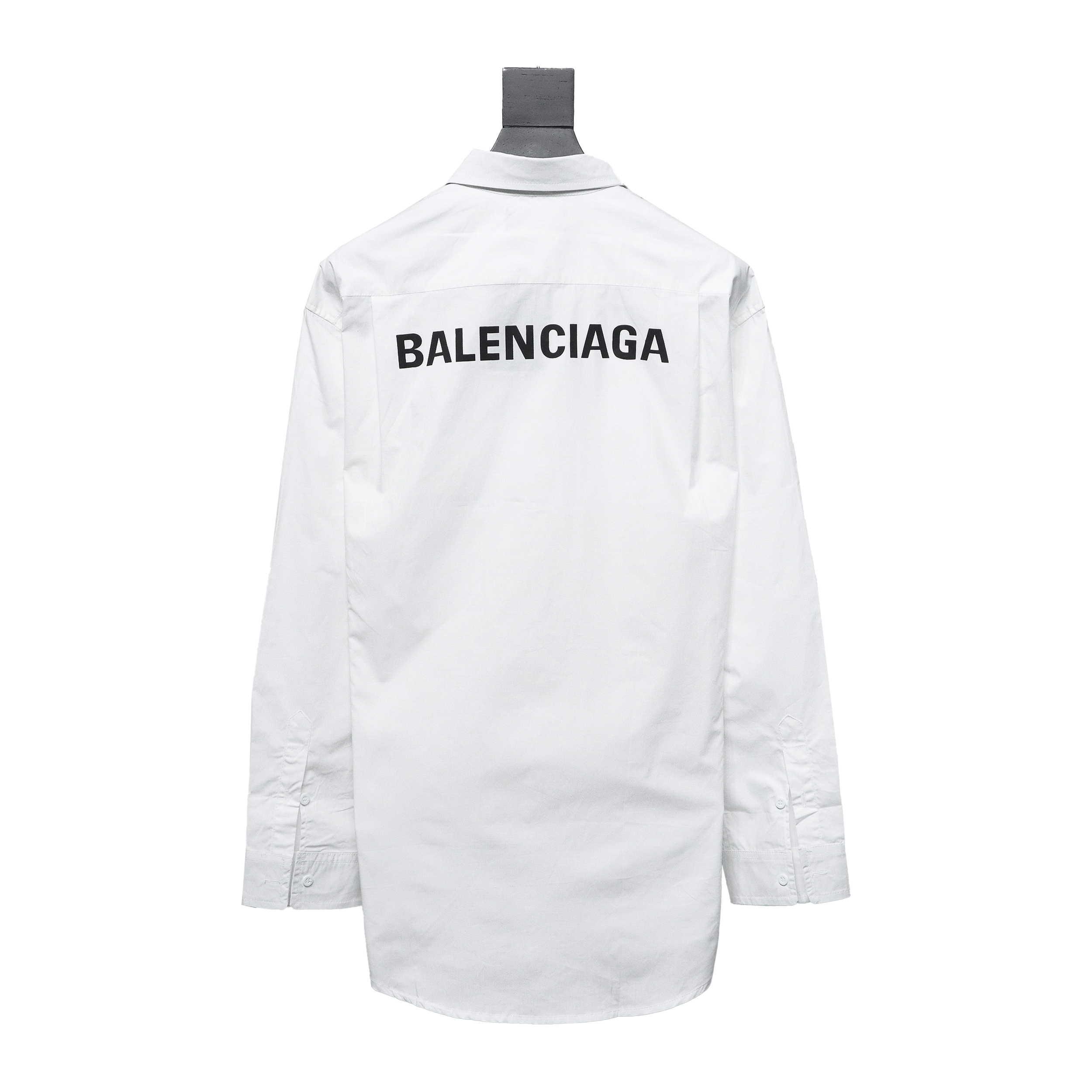 Balenciaga 24ss Back Lettering Print Shirt White