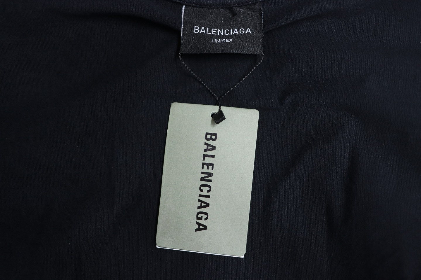 Balenciaga 24SS Beach Painting Night Scene Print Long Sleeve T-shirt Black