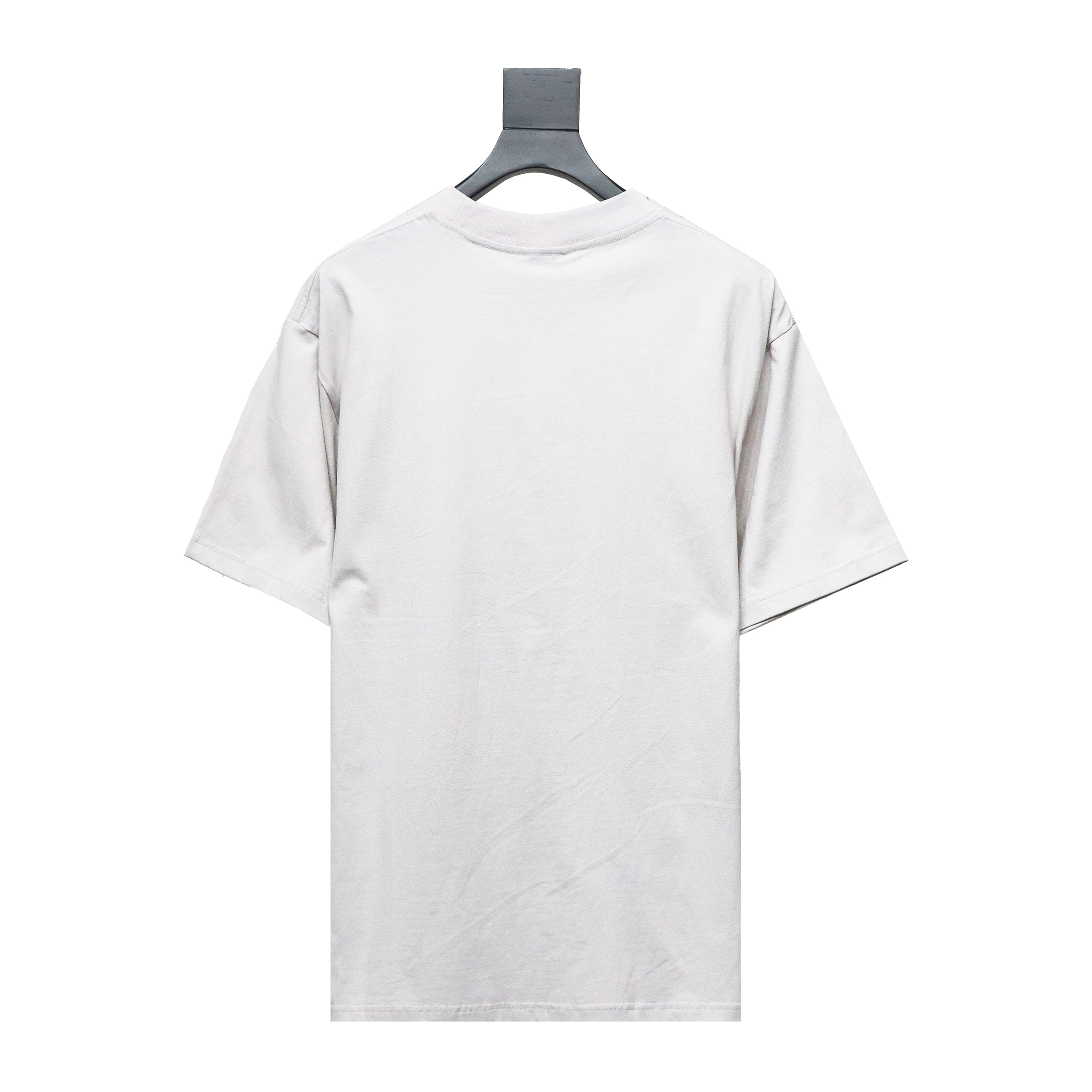 Balenciaga 24ss Blurred Letters Distressed Print Washed Short Sleeves