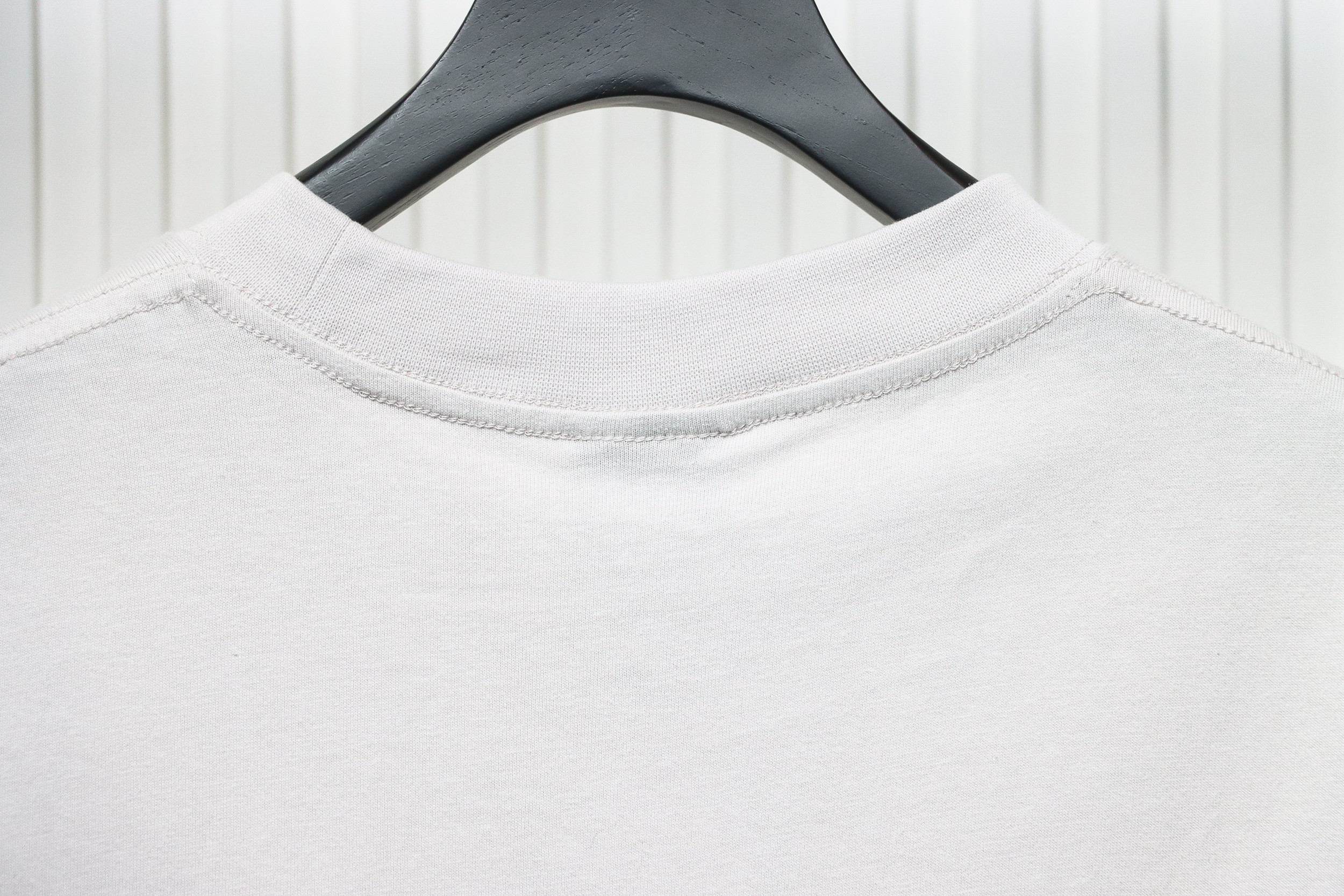 Balenciaga 24ss Blurred Letters Distressed Print Washed Short Sleeves