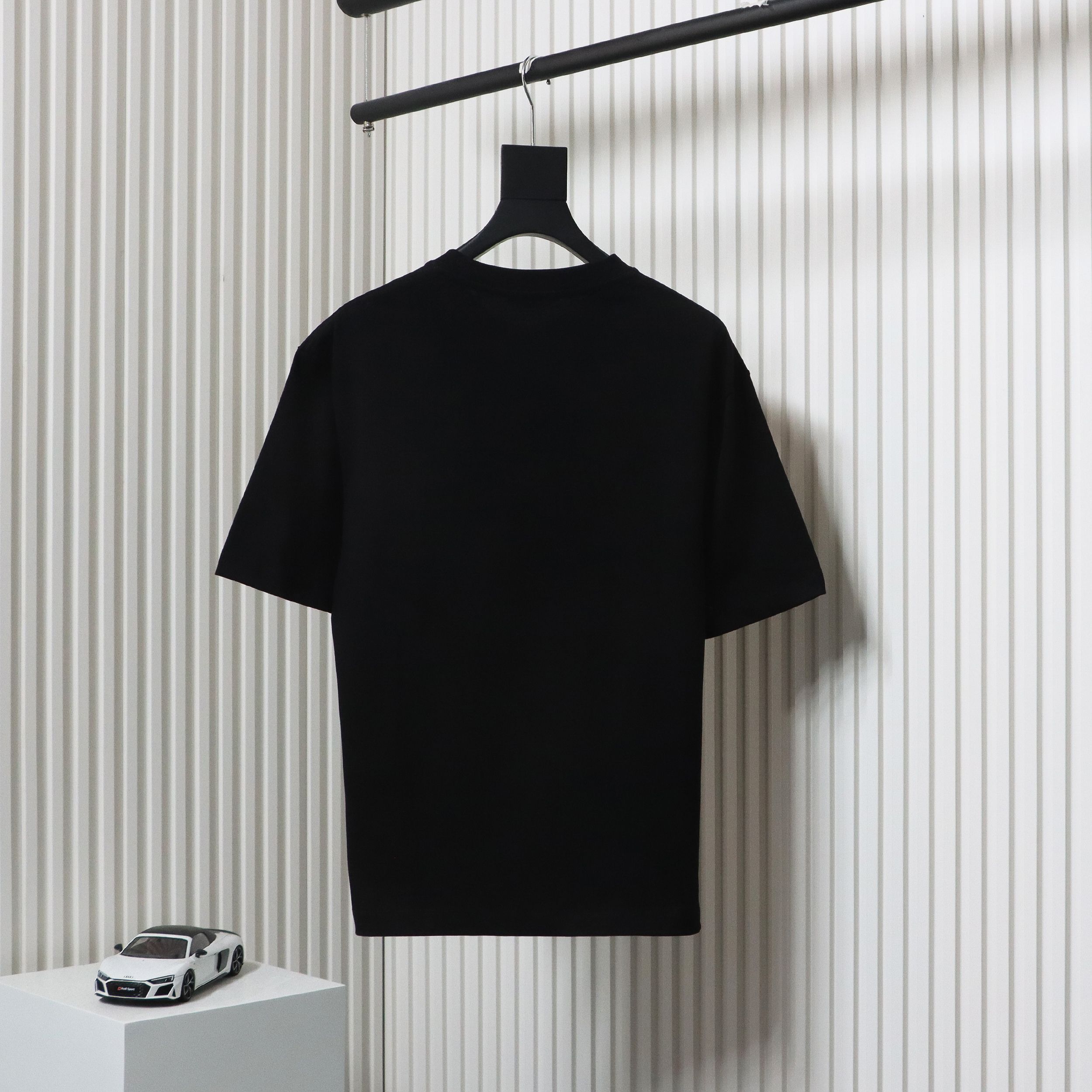 Balenciaga 24ss Colorful Letter Logo Foam Print Short Sleeves Black