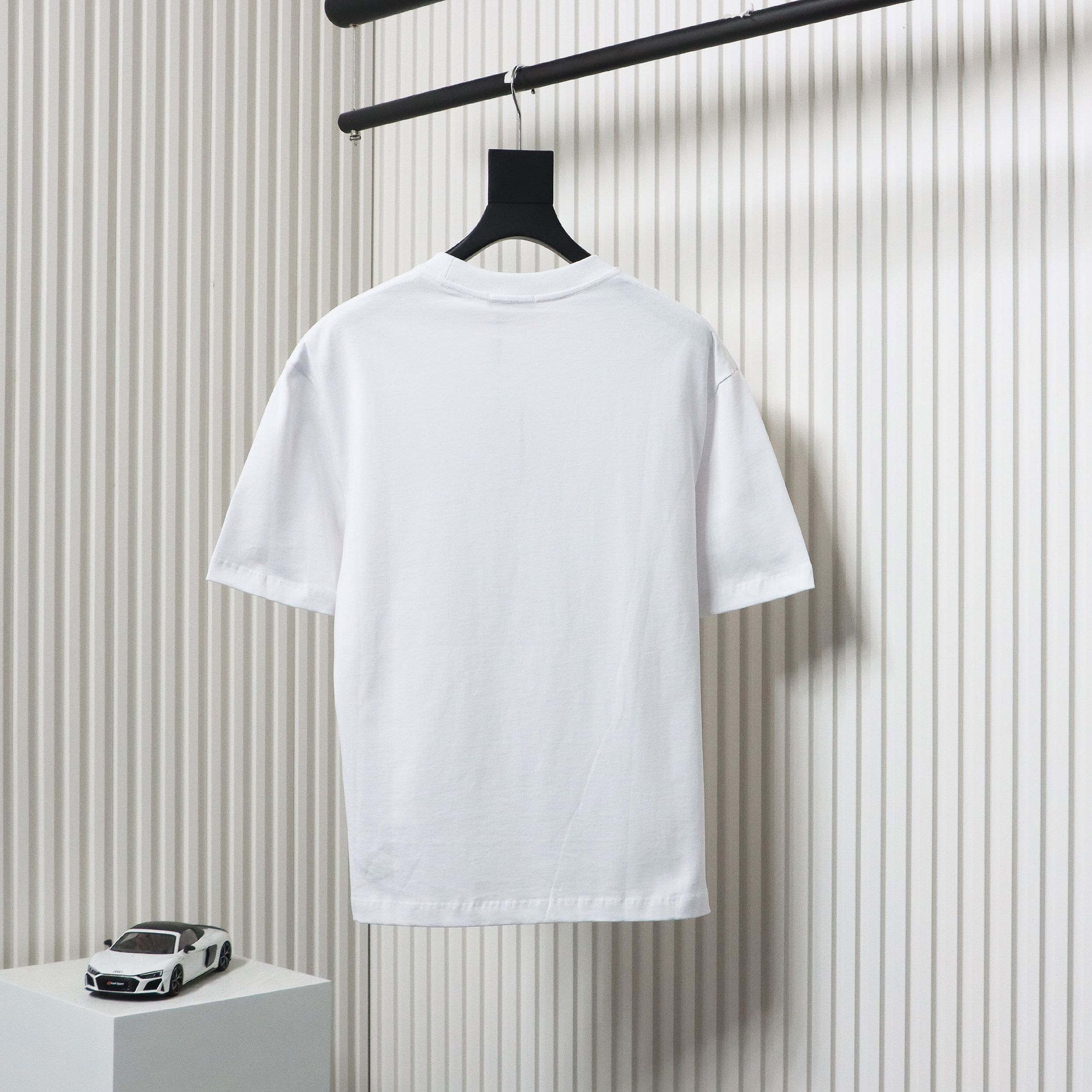 Balenciaga 24ss Colorful Letter Logo Foam Print Short Sleeves White