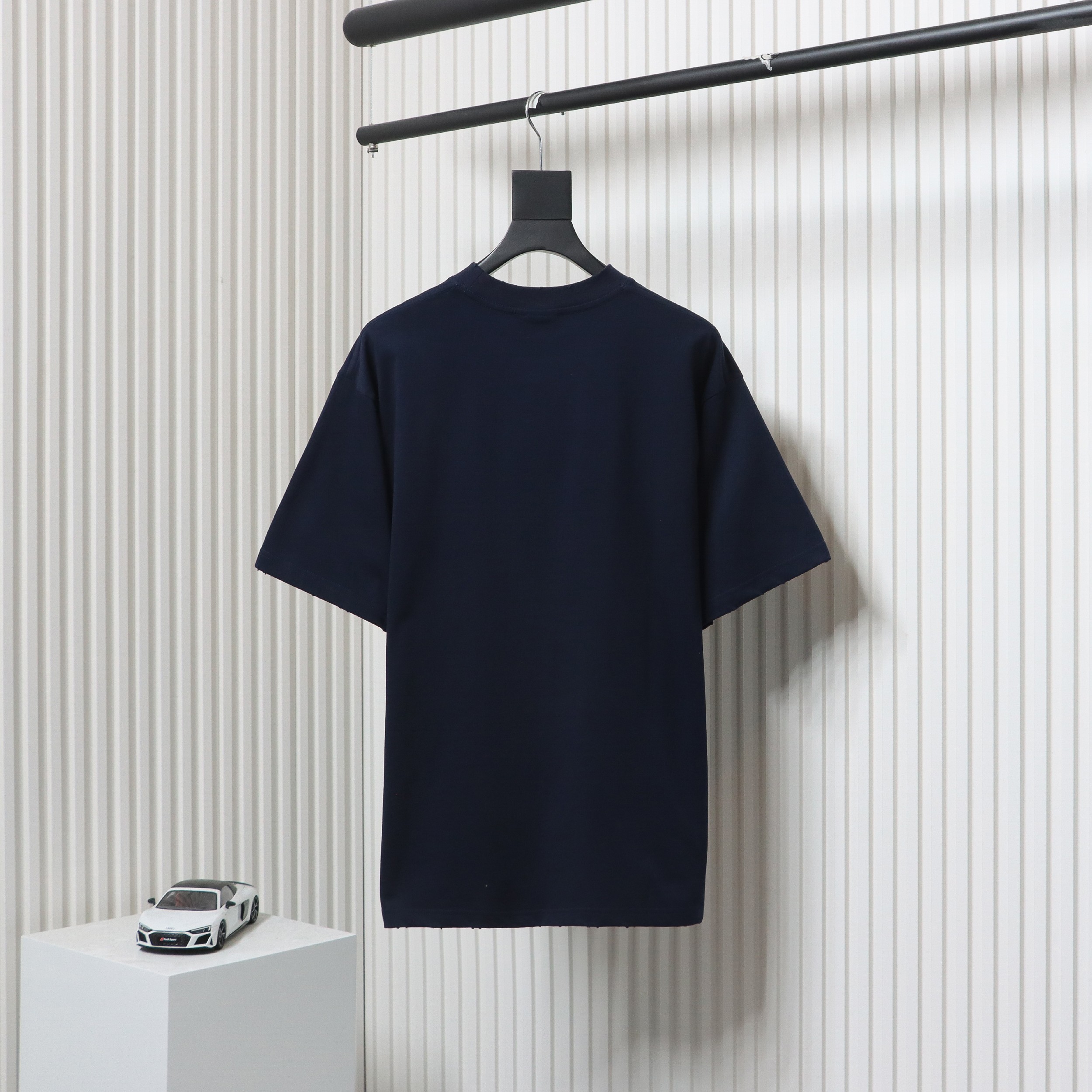 Balenciaga 24ss Cracked Letter Print Short Sleeves