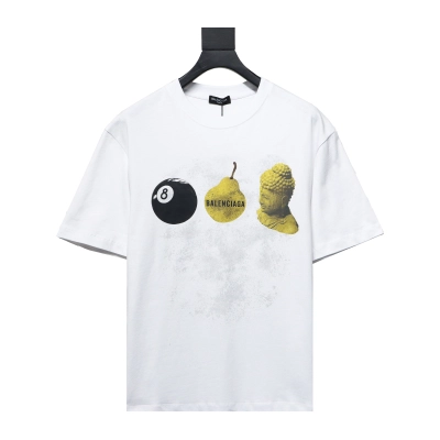 Balenciaga 24ss Custard Apple Fruit Print Short Sleeve 01