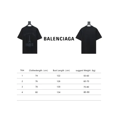 Balenciaga 24ss Distressed Iron Tower Washed Short Sleeve 02
