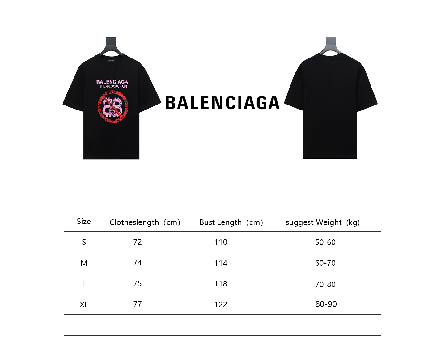 Balenciaga 24ss Double B No Passing Printed Short Sleeves Black