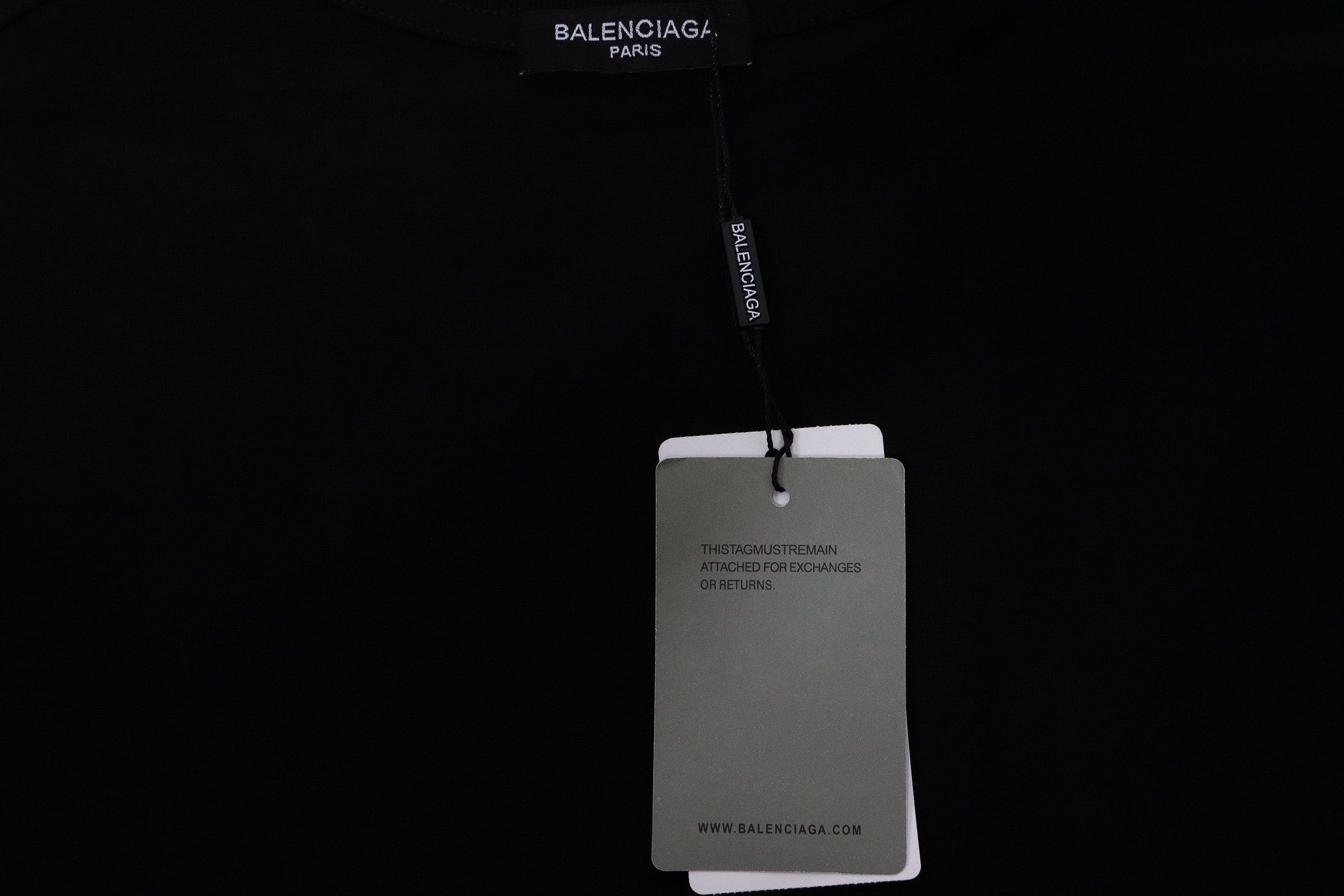 Balenciaga 24ss Double B No Passing Printed Short Sleeves Black