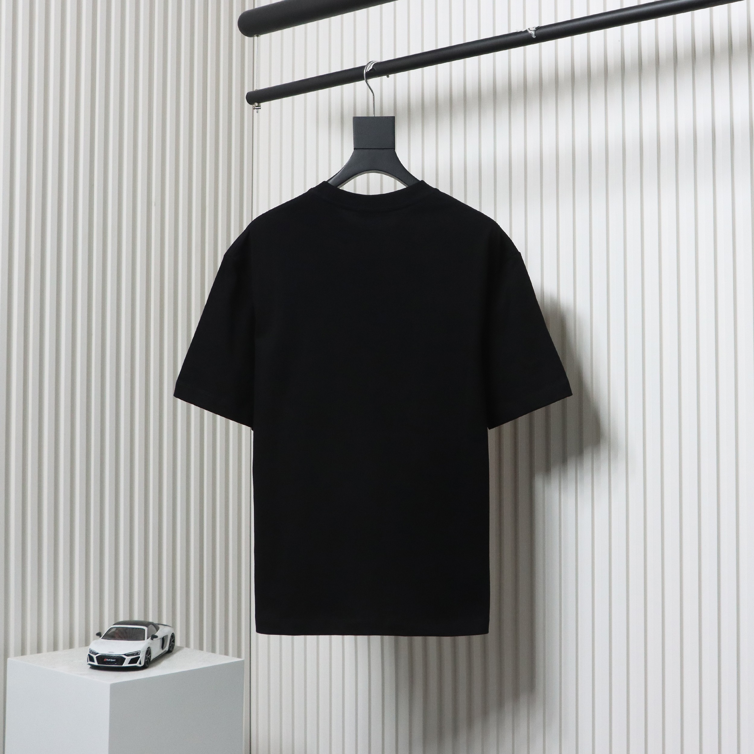 Balenciaga 24ss Double B No Passing Printed Short Sleeves Black