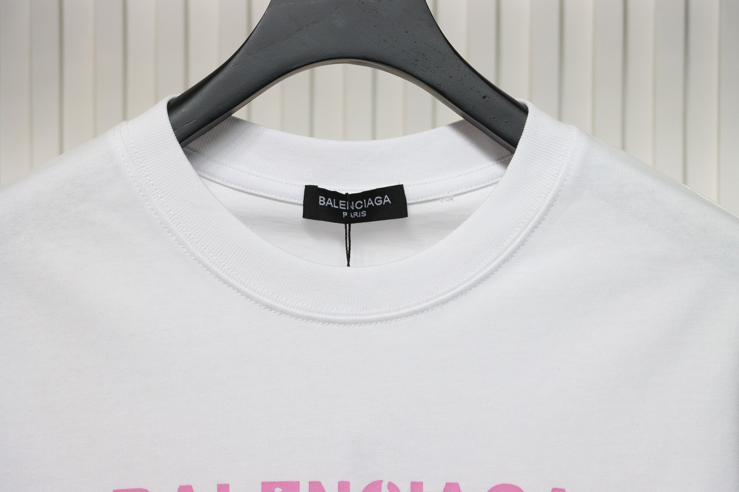 Balenciaga 24ss Double B No Passing Printed Short Sleeves White
