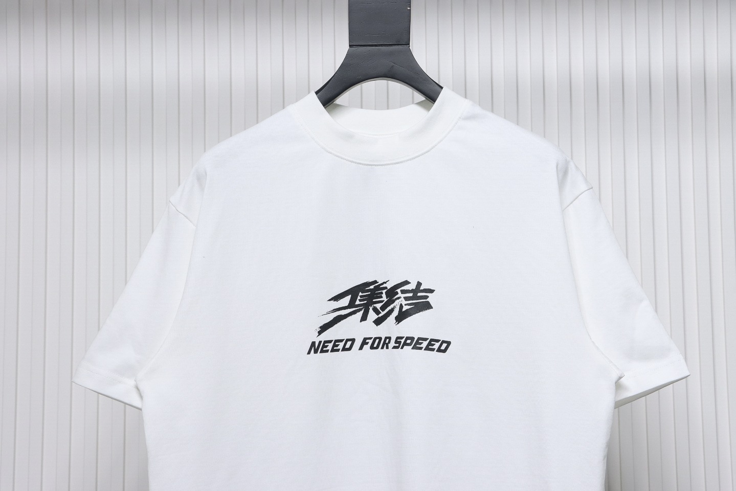 Balenciaga 24ss Gathering Print Back Tape Printed Short Sleeves