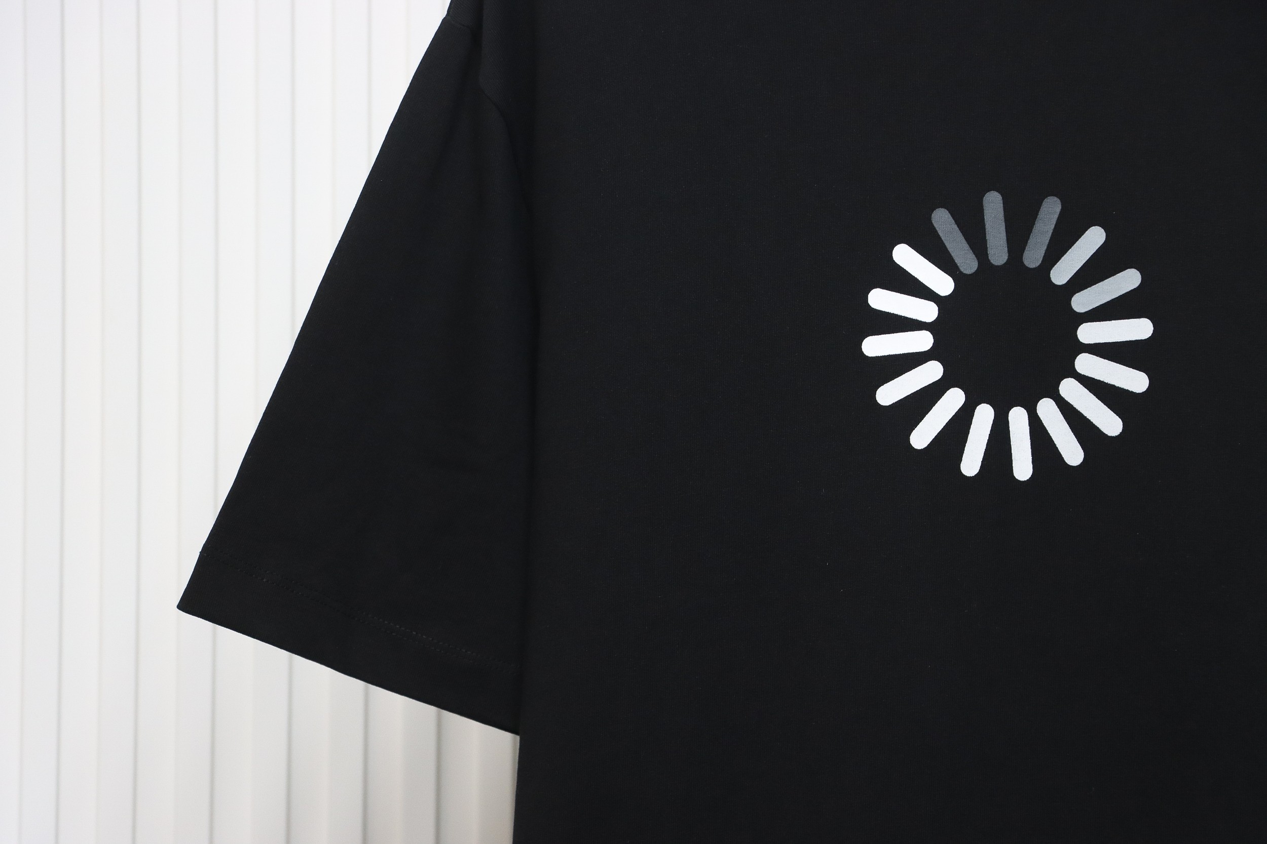 Balenciaga 24ss Network Loading 404 Printed Short Sleeves Black