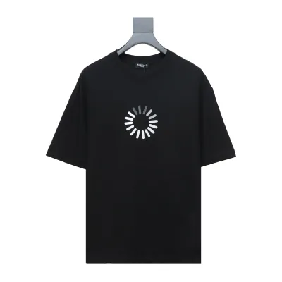 Balenciaga 24ss Network Loading 404 Printed Short Sleeves Black 01
