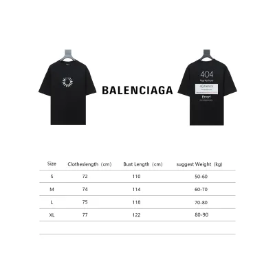 Balenciaga 24ss Network Loading 404 Printed Short Sleeves Black 02