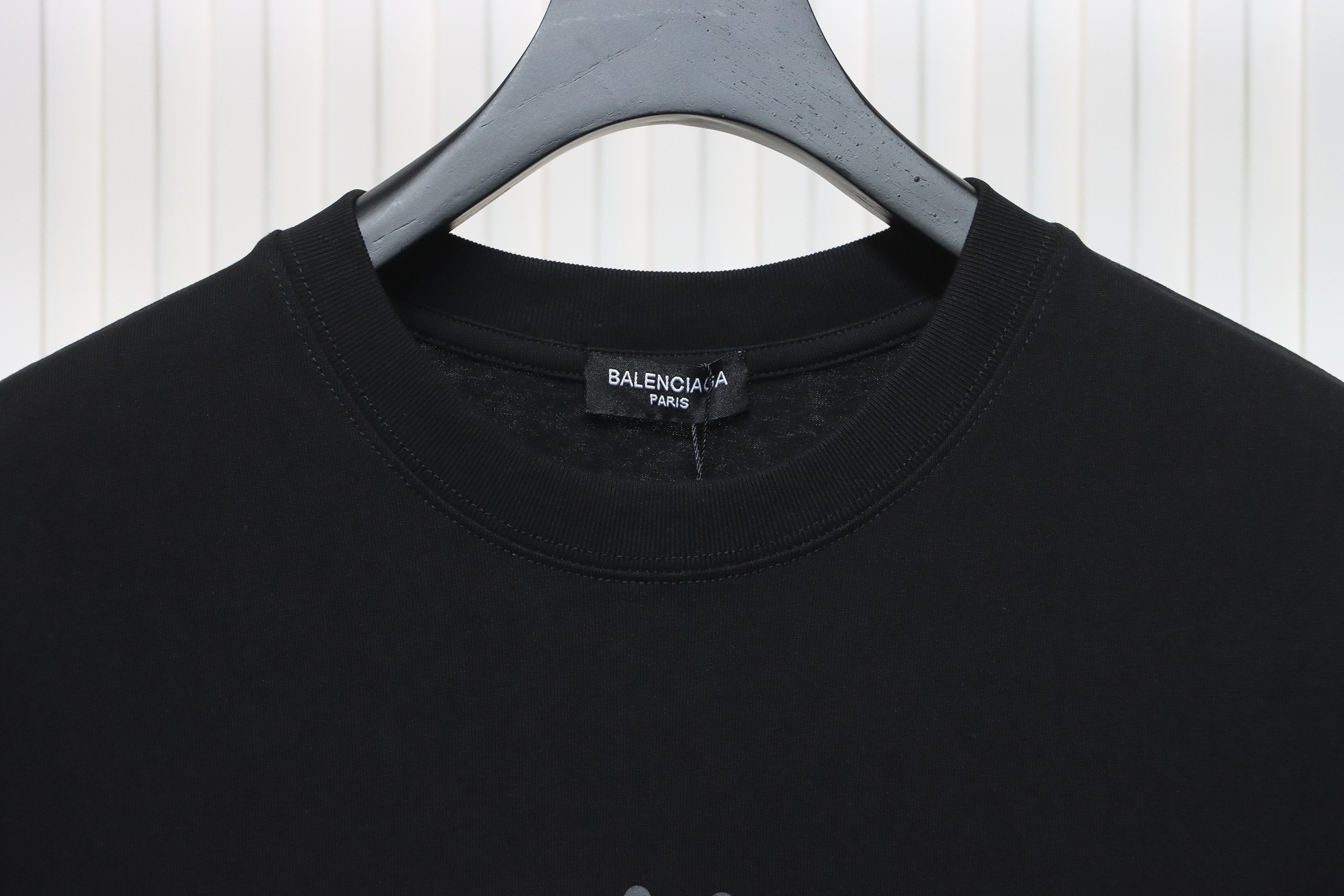 Balenciaga 24ss Network Loading 404 Printed Short Sleeves Black