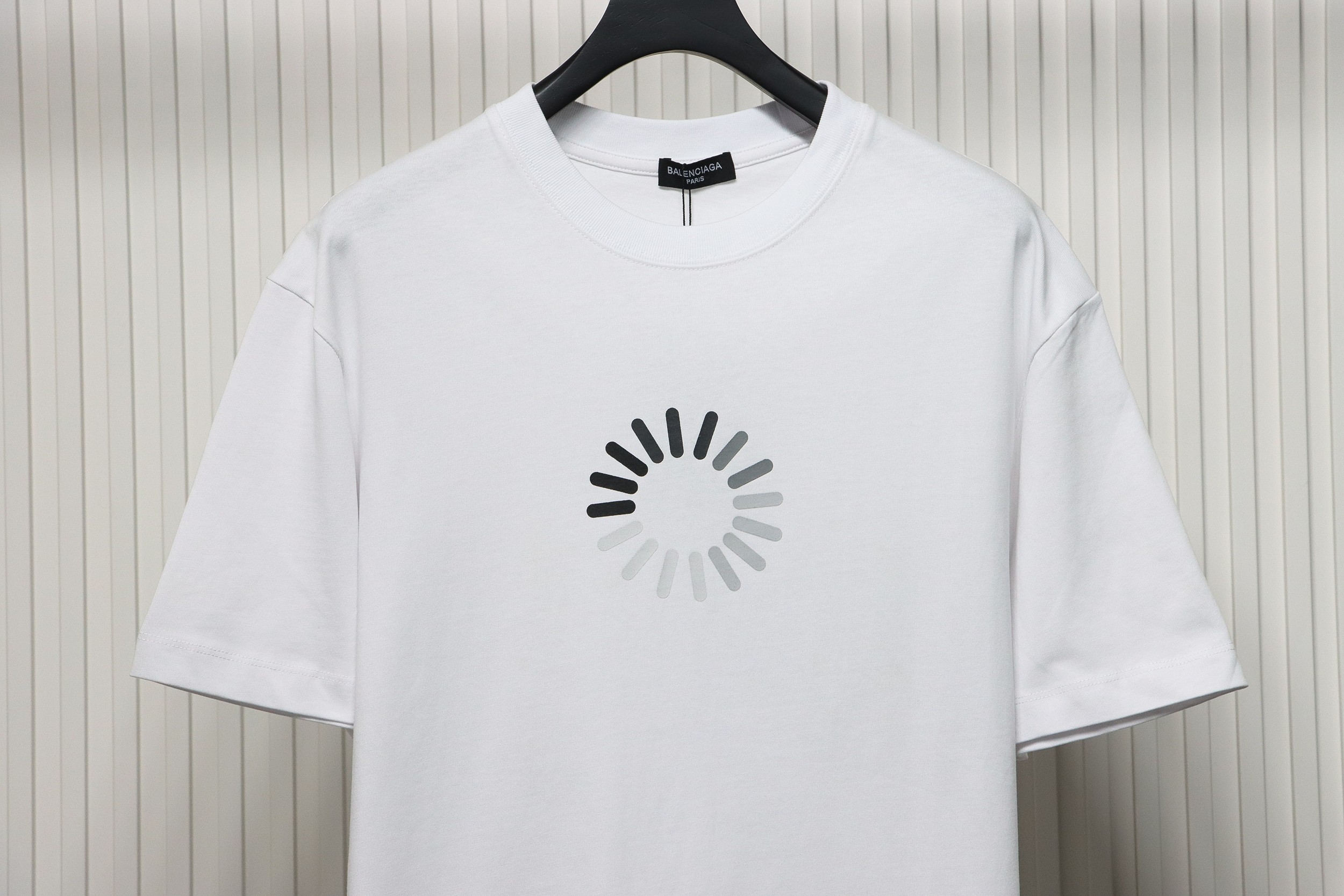 Balenciaga 24ss Network Loading 404 Printed Short Sleeves White