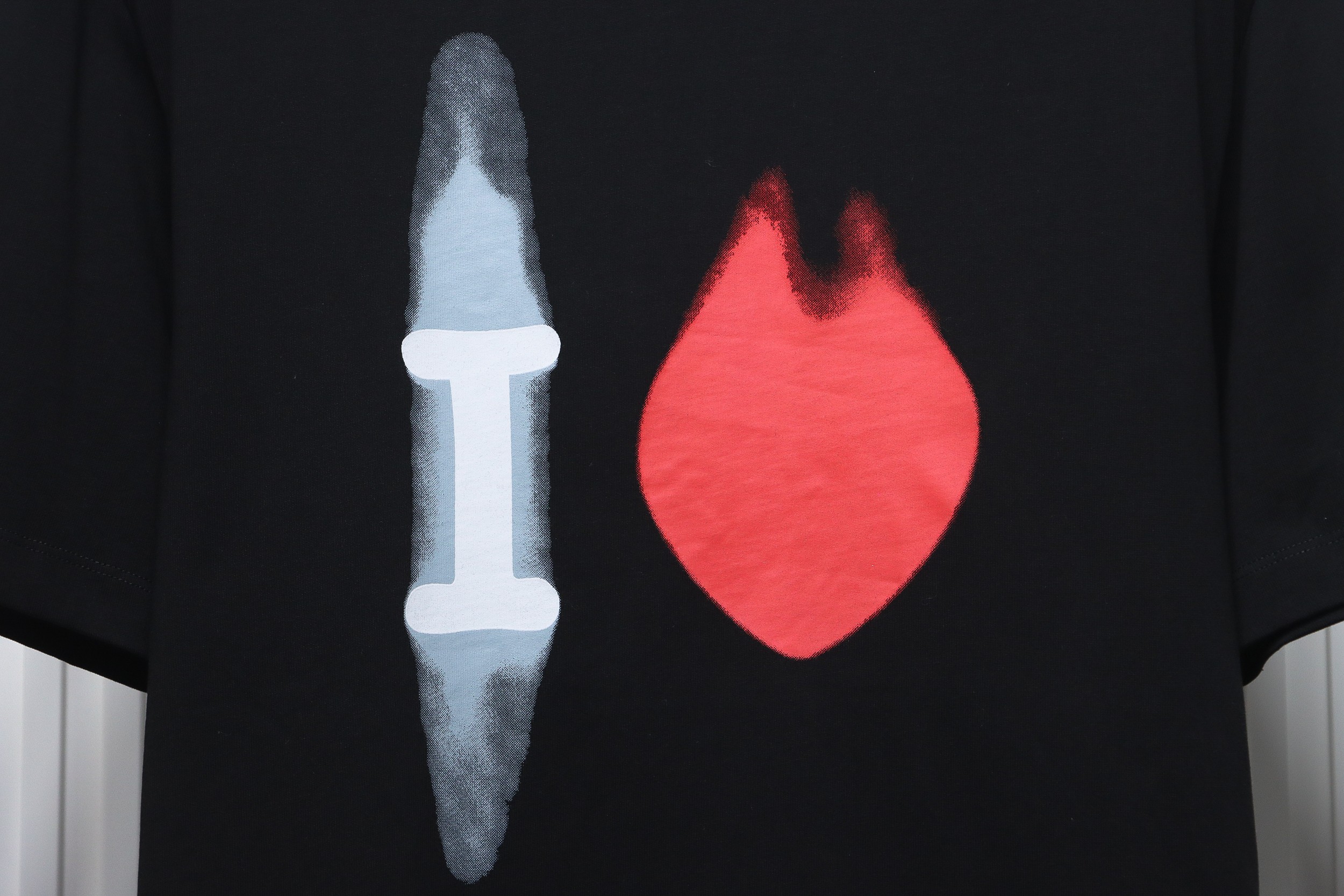 Balenciaga 24ss Valentine's Day Series Heart Print Short Sleeves