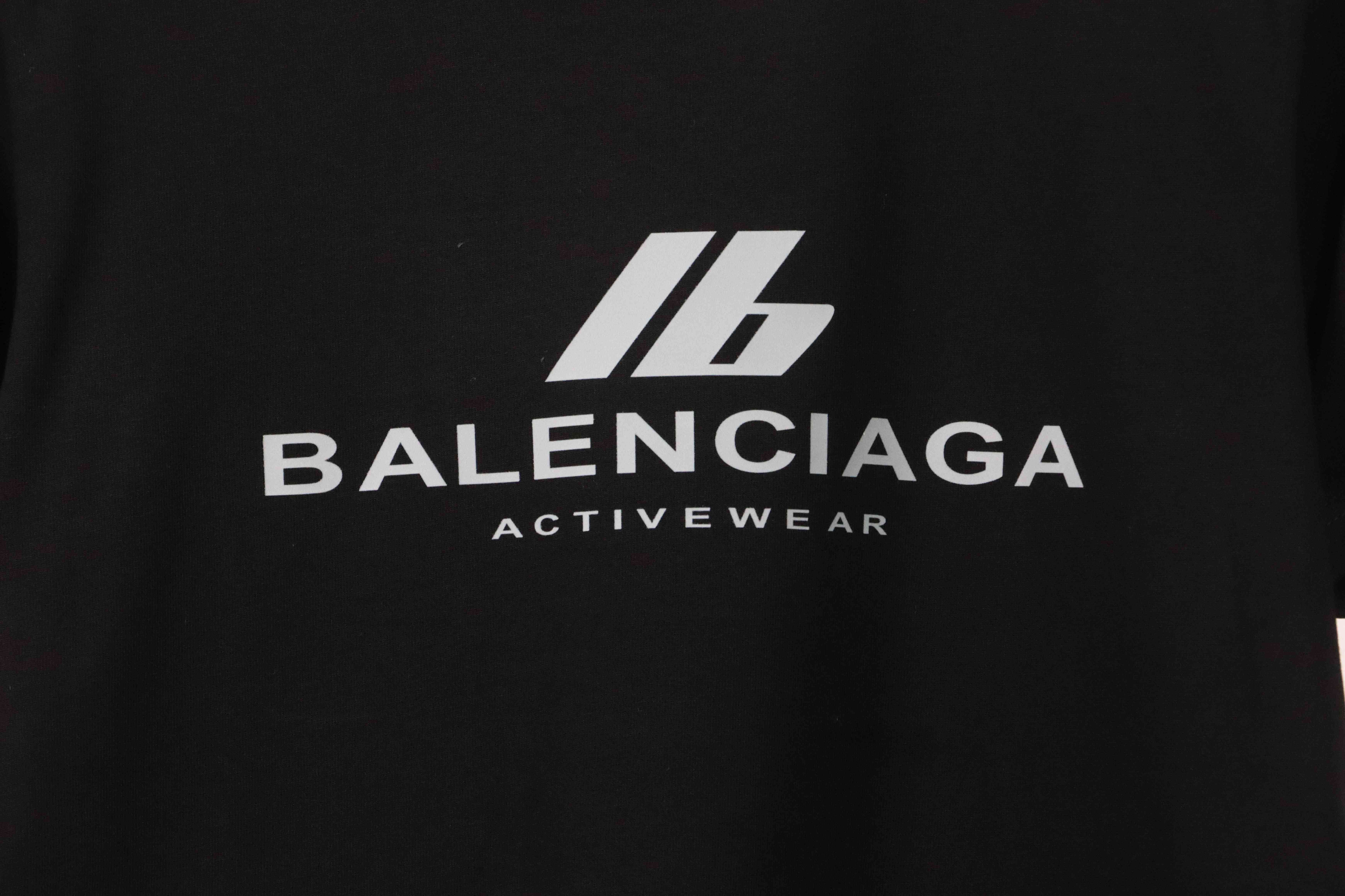 Balenciaga 3M Letters Short Sleeve Black