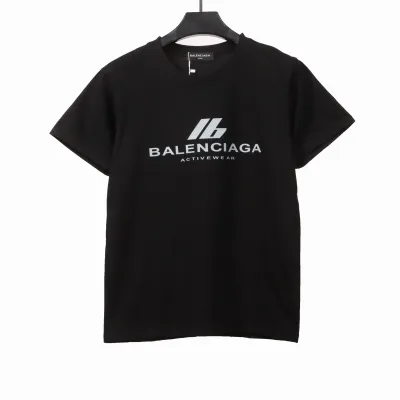 Balenciaga 3M Letters Short Sleeve Black 01