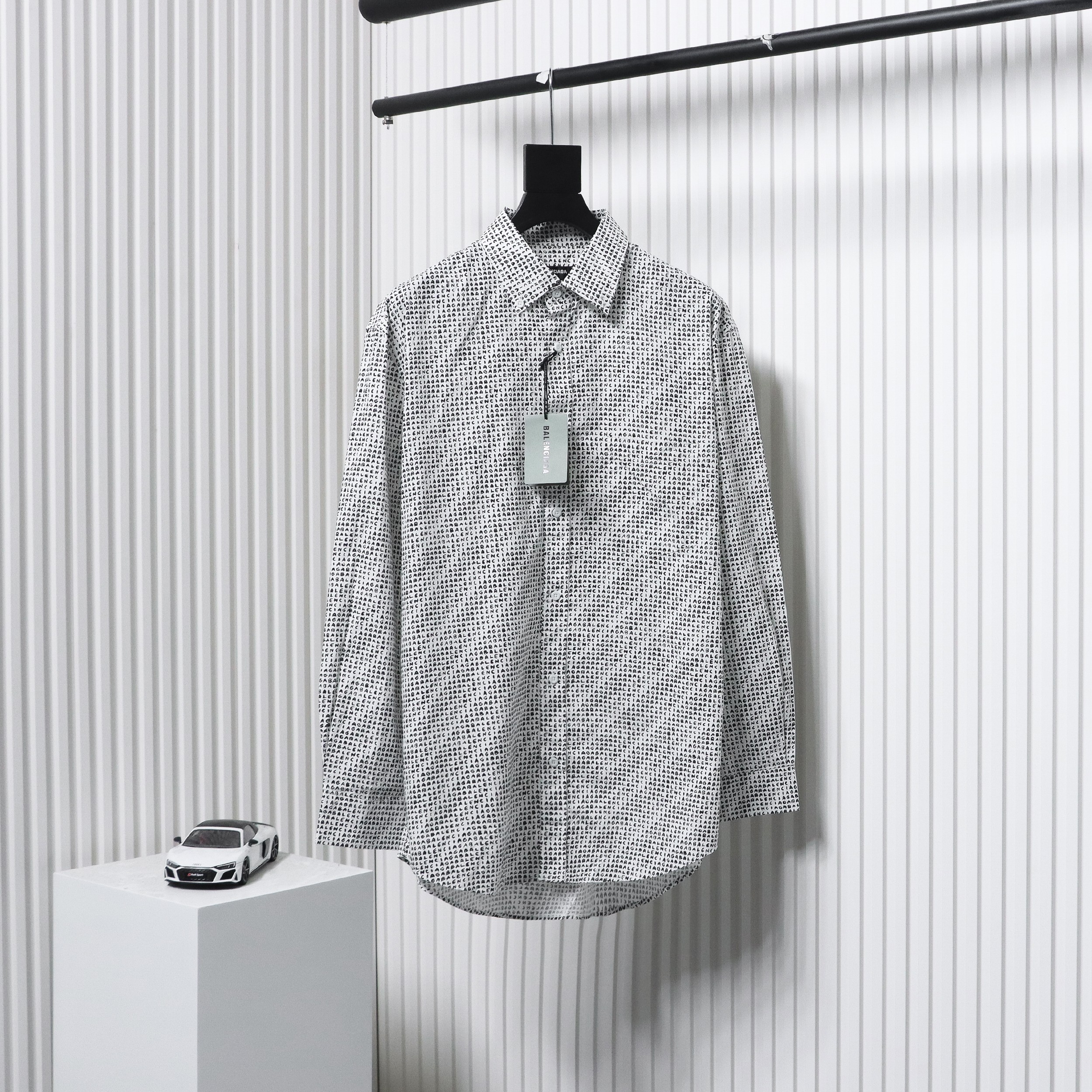 Balenciaga Archive Letter Font Barrage Long Sleeve Shirt