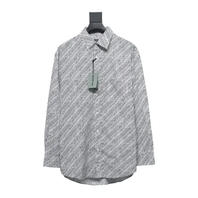 Balenciaga Archive Letter Font Barrage Long Sleeve Shirt 01