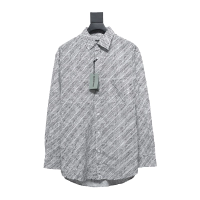 Balenciaga Archive Letter Font Barrage Long Sleeve Shirt 01