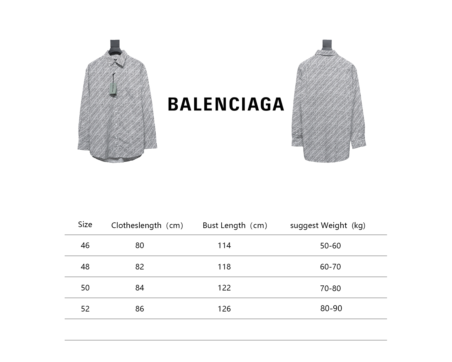Balenciaga Archive Letter Font Barrage Long Sleeve Shirt