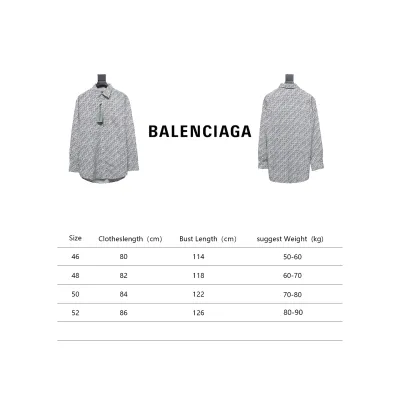 Balenciaga Archive Letter Font Barrage Long Sleeve Shirt 02