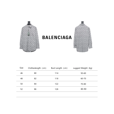 Balenciaga Archive Letter Font Barrage Long Sleeve Shirt 02