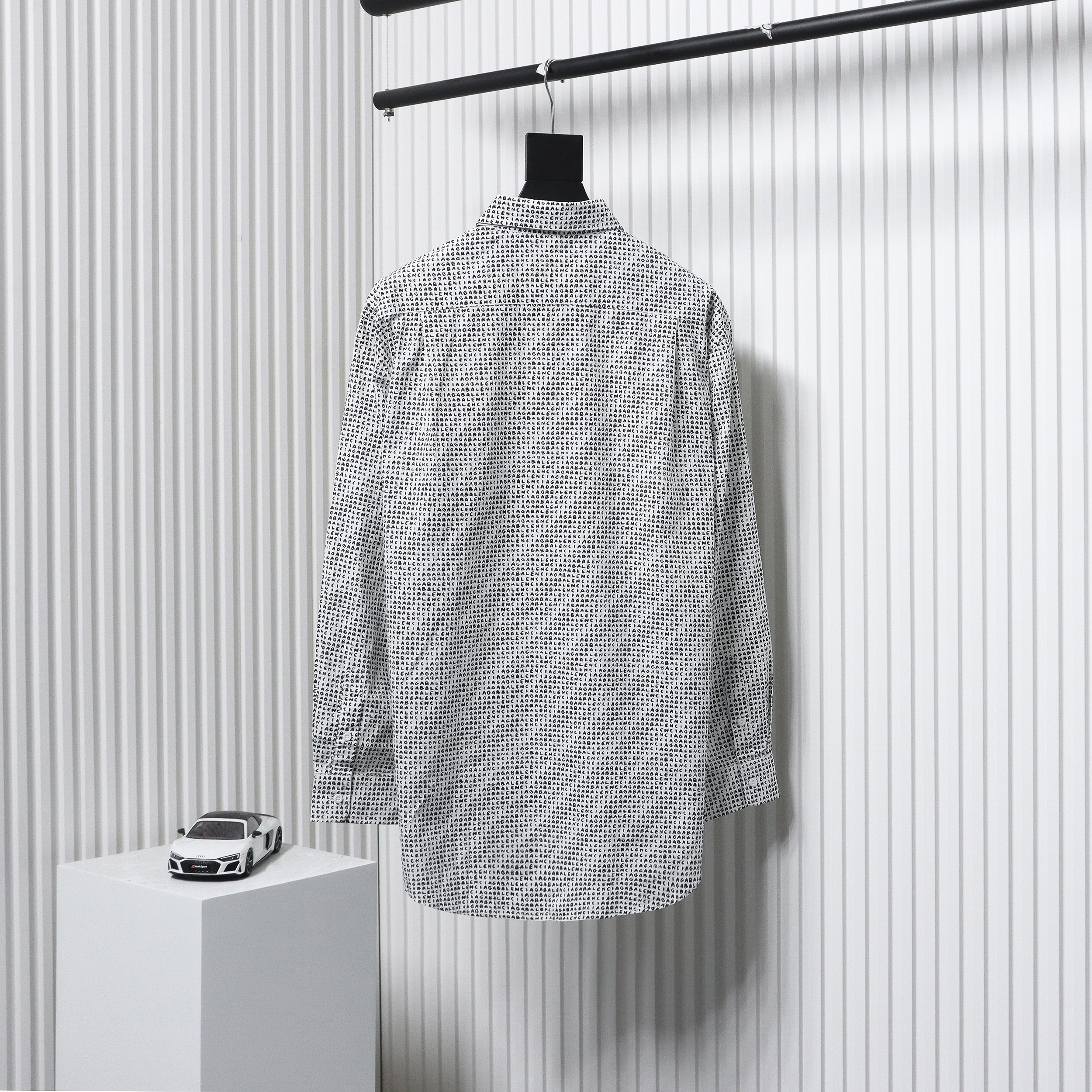 Balenciaga Archive Letter Font Barrage Long Sleeve Shirt