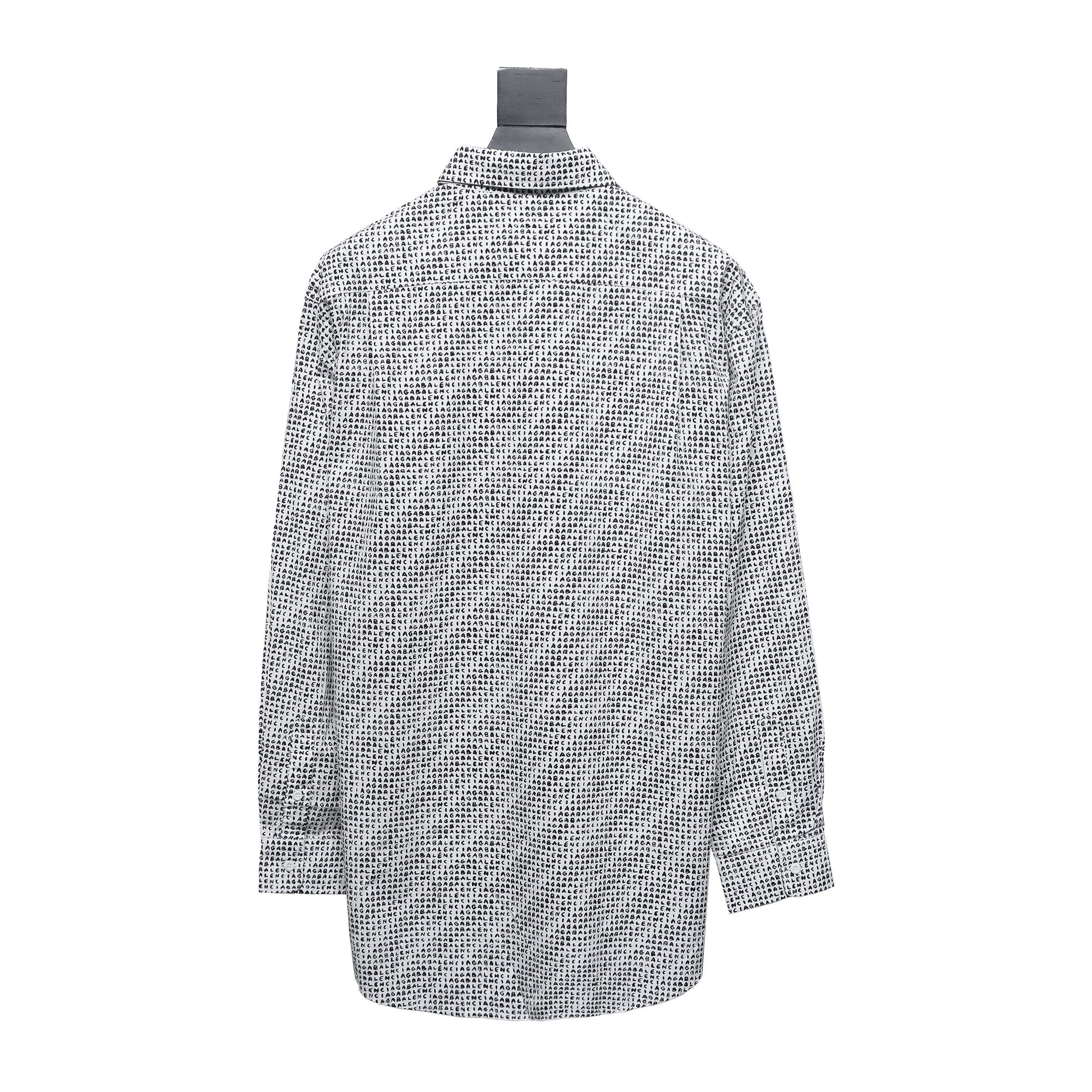 Balenciaga Archive Letter Font Barrage Long Sleeve Shirt