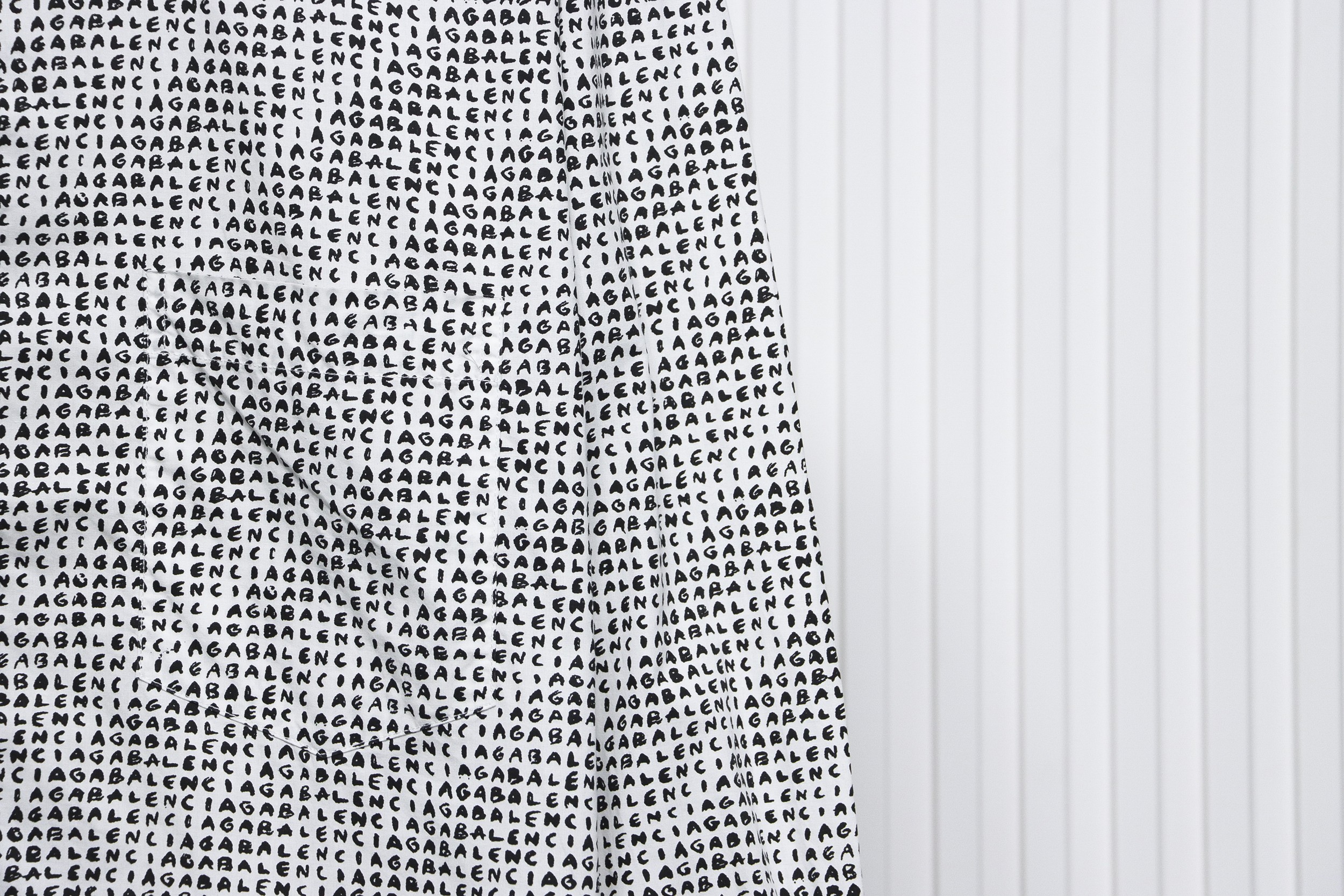 Balenciaga Archive Letter Font Barrage Long Sleeve Shirt