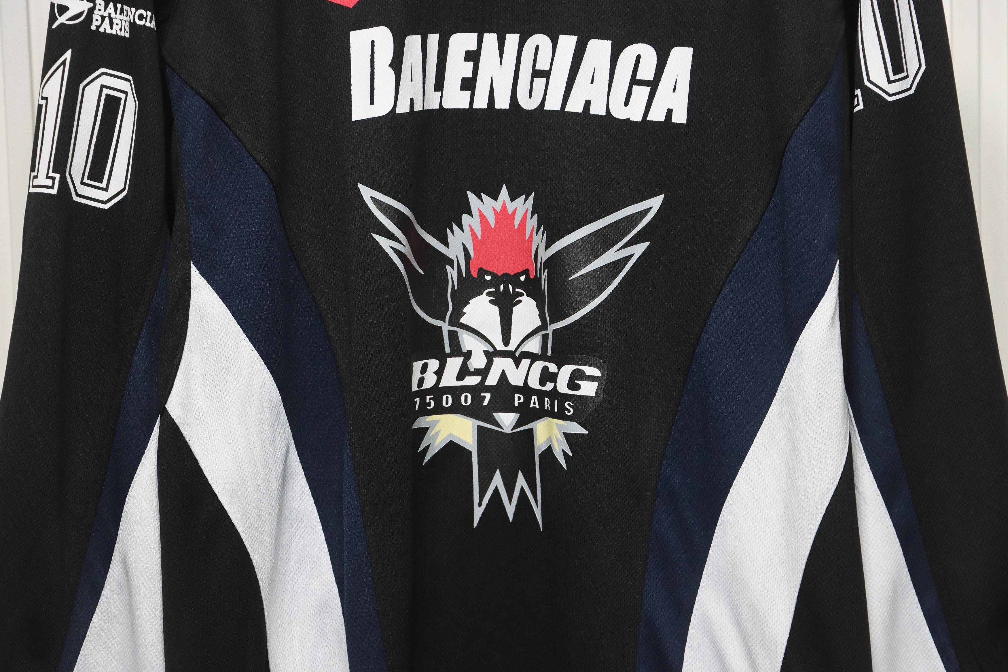 Balenciaga ASAP BARI Mesh Ice Hockey Uniform Black