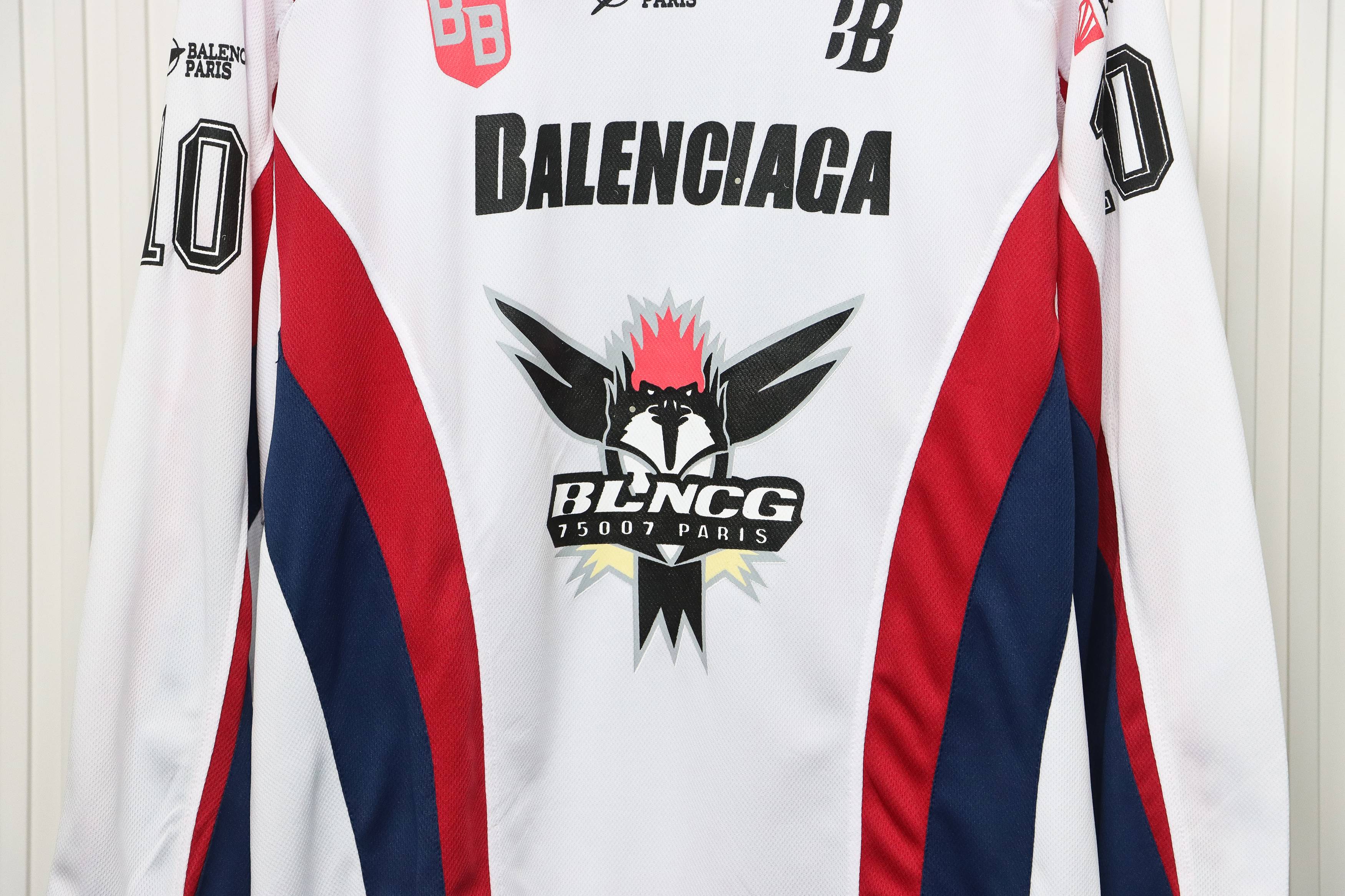 Balenciaga ASAP BARI Mesh Ice Hockey Uniform White