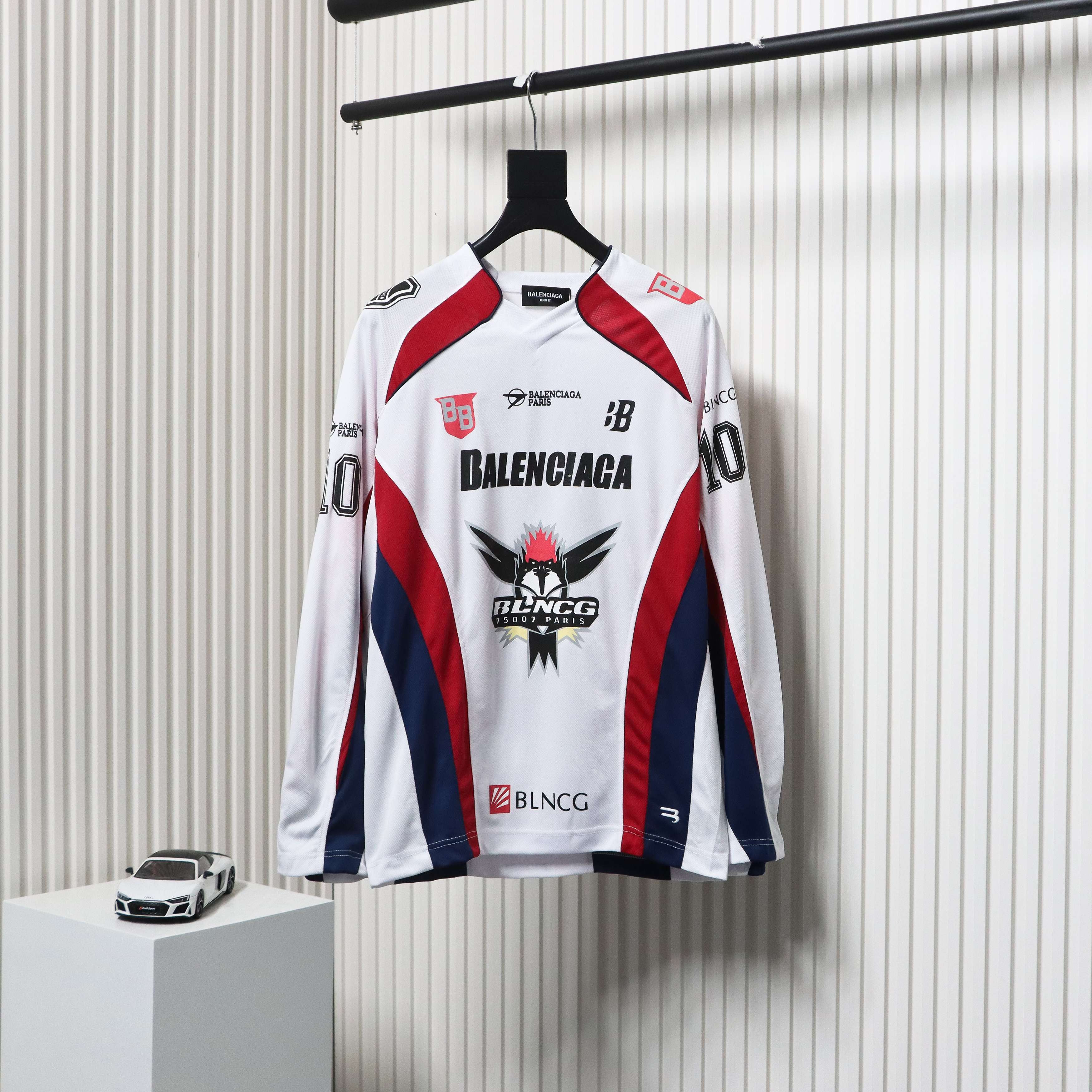 Balenciaga ASAP BARI Mesh Ice Hockey Uniform White