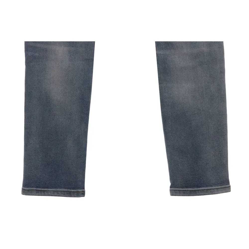Balenciaga Back Pocket Logo Print Denim Trousers