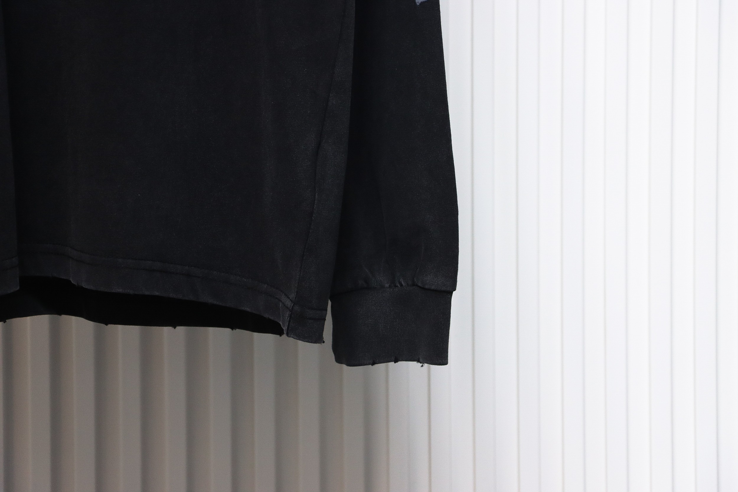 Balenciaga Blurred Front And Back Logo Long Sleeves