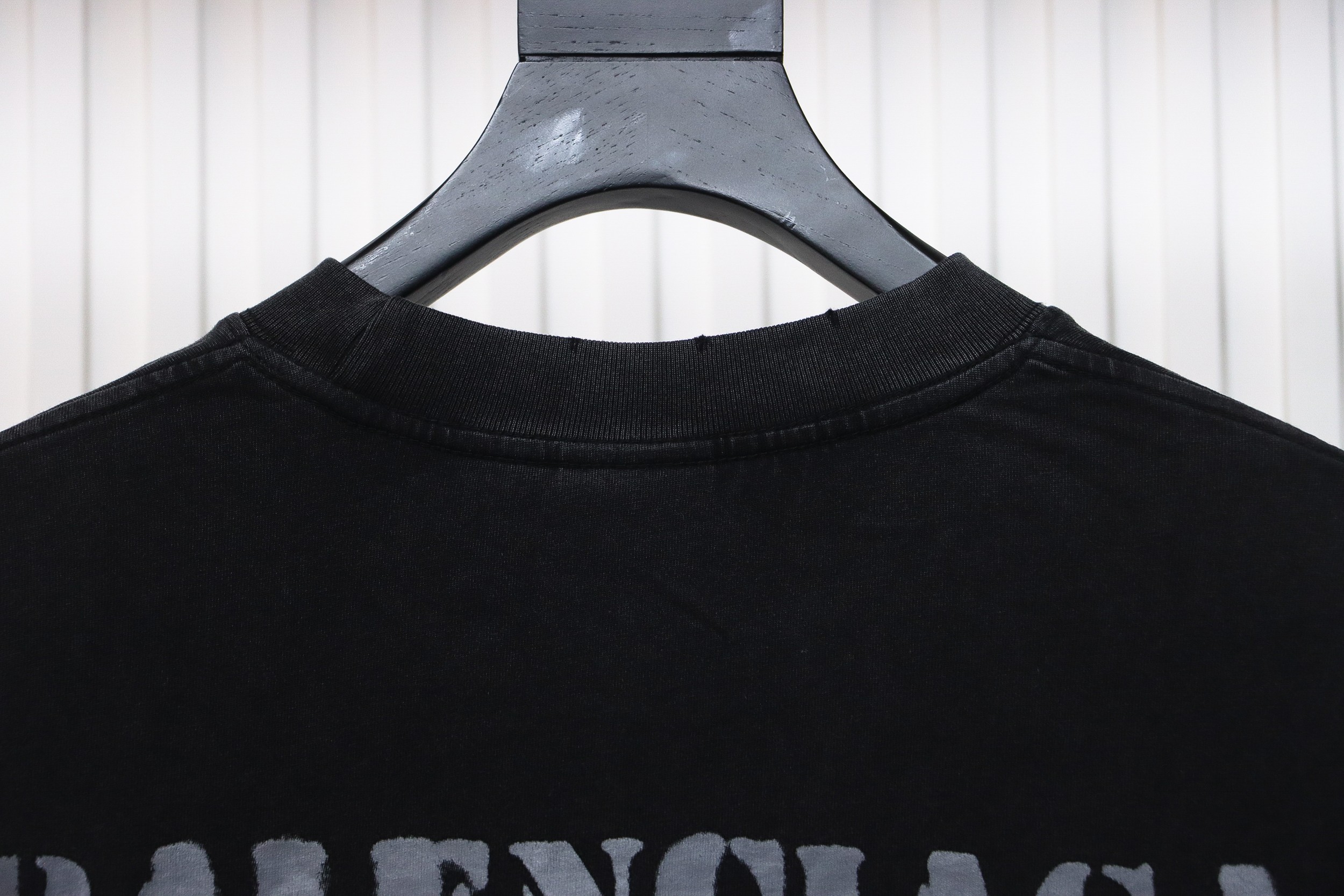 Balenciaga Blurred Front And Back Logo Long Sleeves