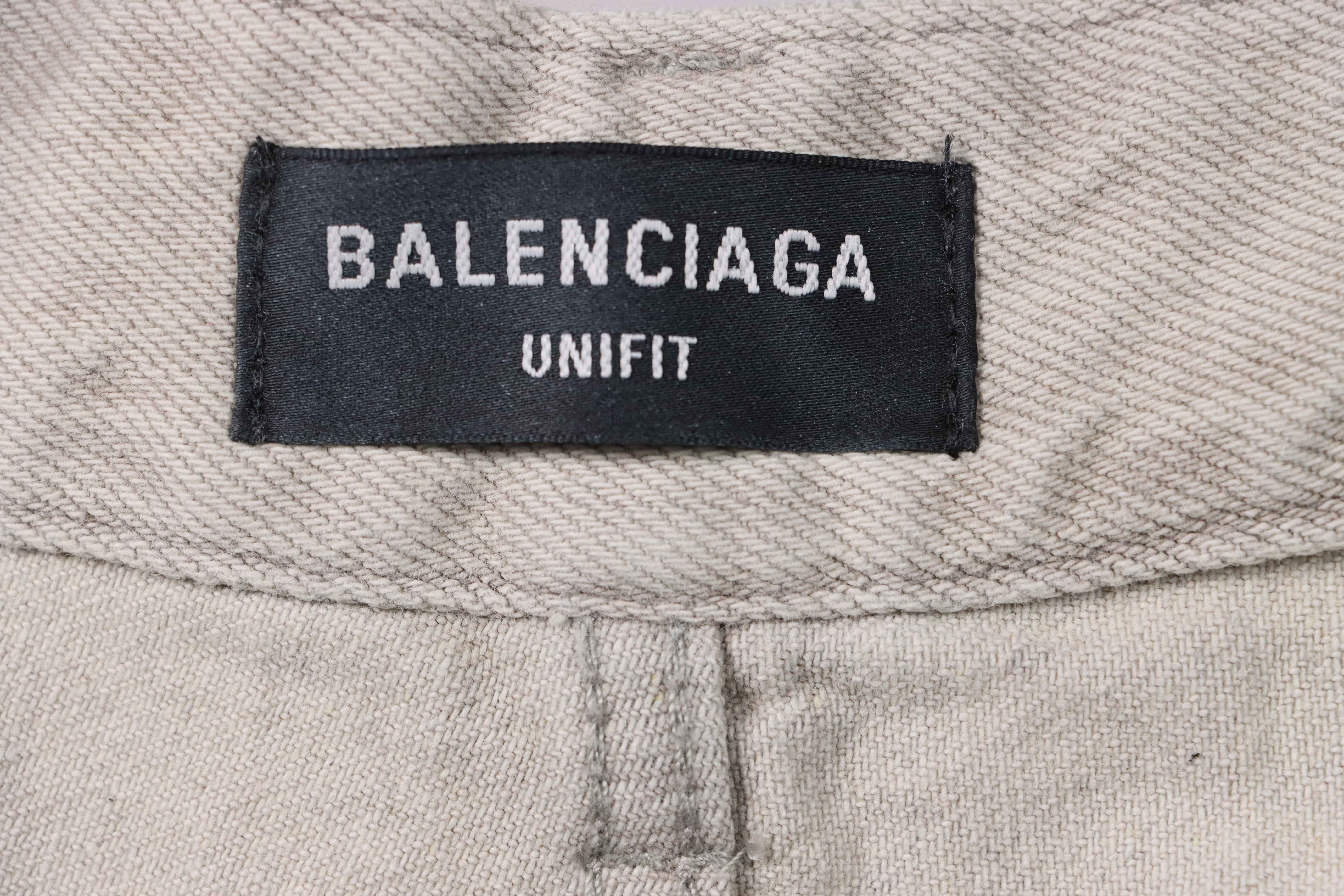 Balenciaga Catwalk Graffiti Denim Trousers