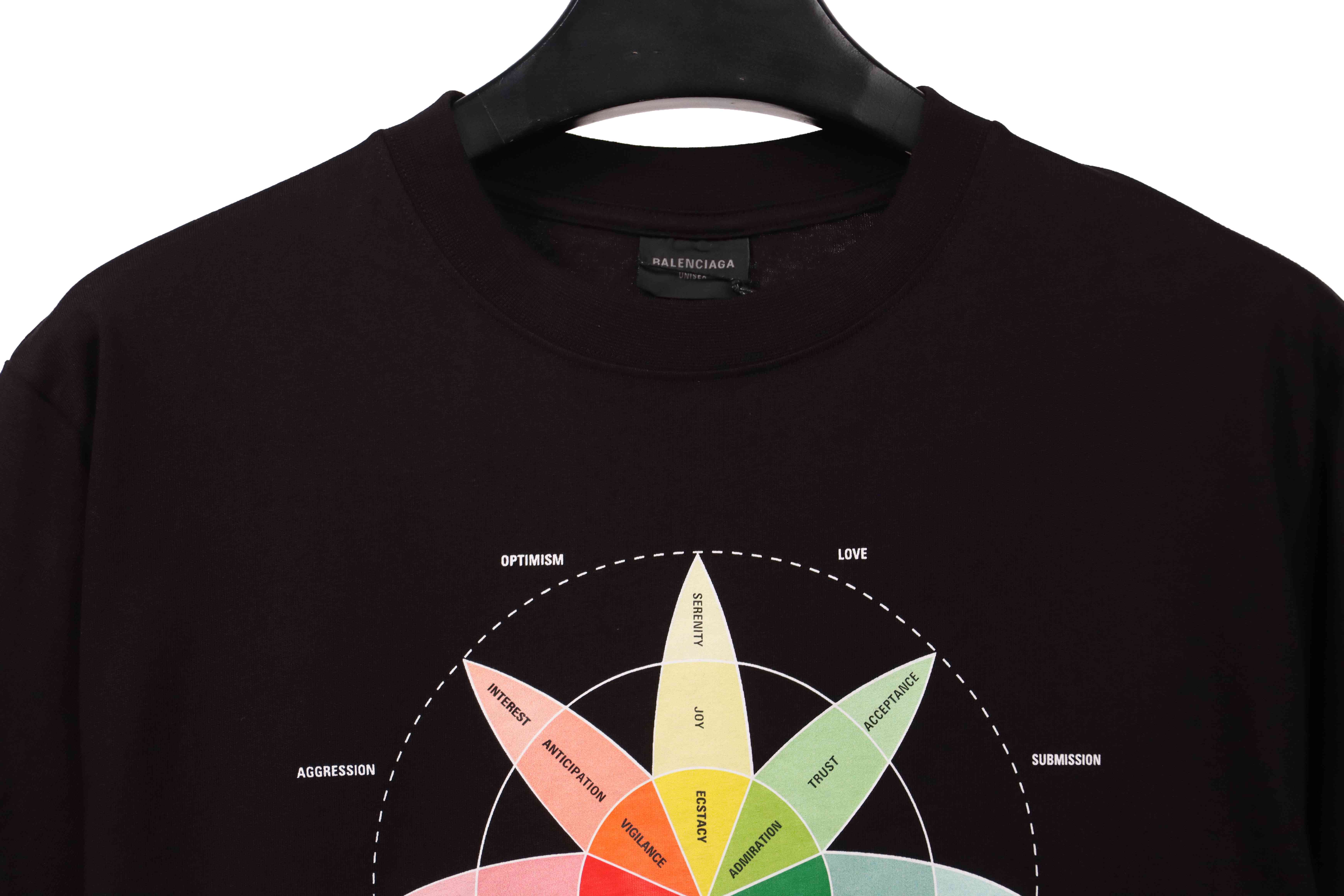 Balenciaga Colorful Petals Short-Sleeved T-shirt